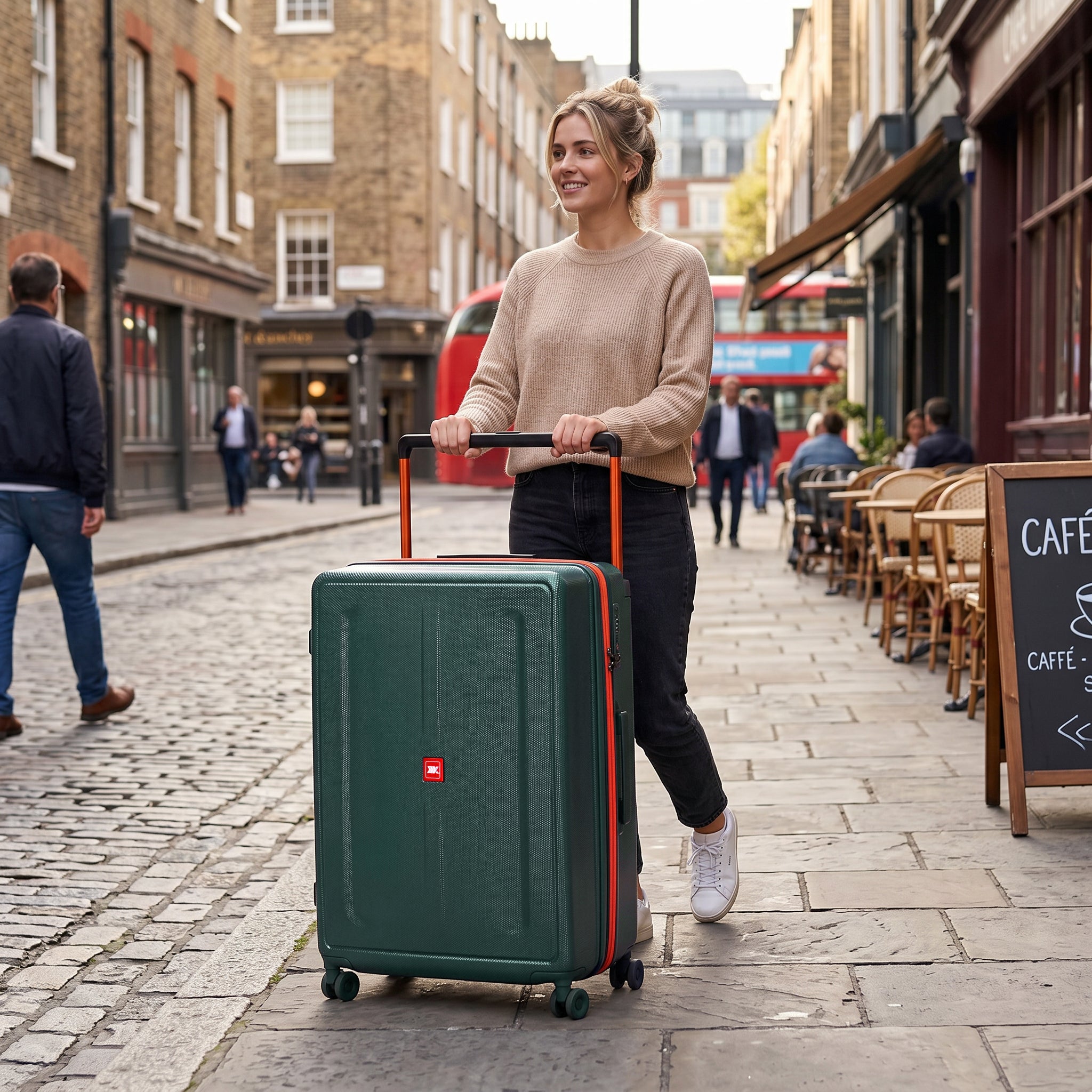 New York XPress LP-13803,3-Piece PC Hardshell Luggage, Expandable 20%, Spinner Wheels, TSA Lock, Wide Handle(20in/26in30in)