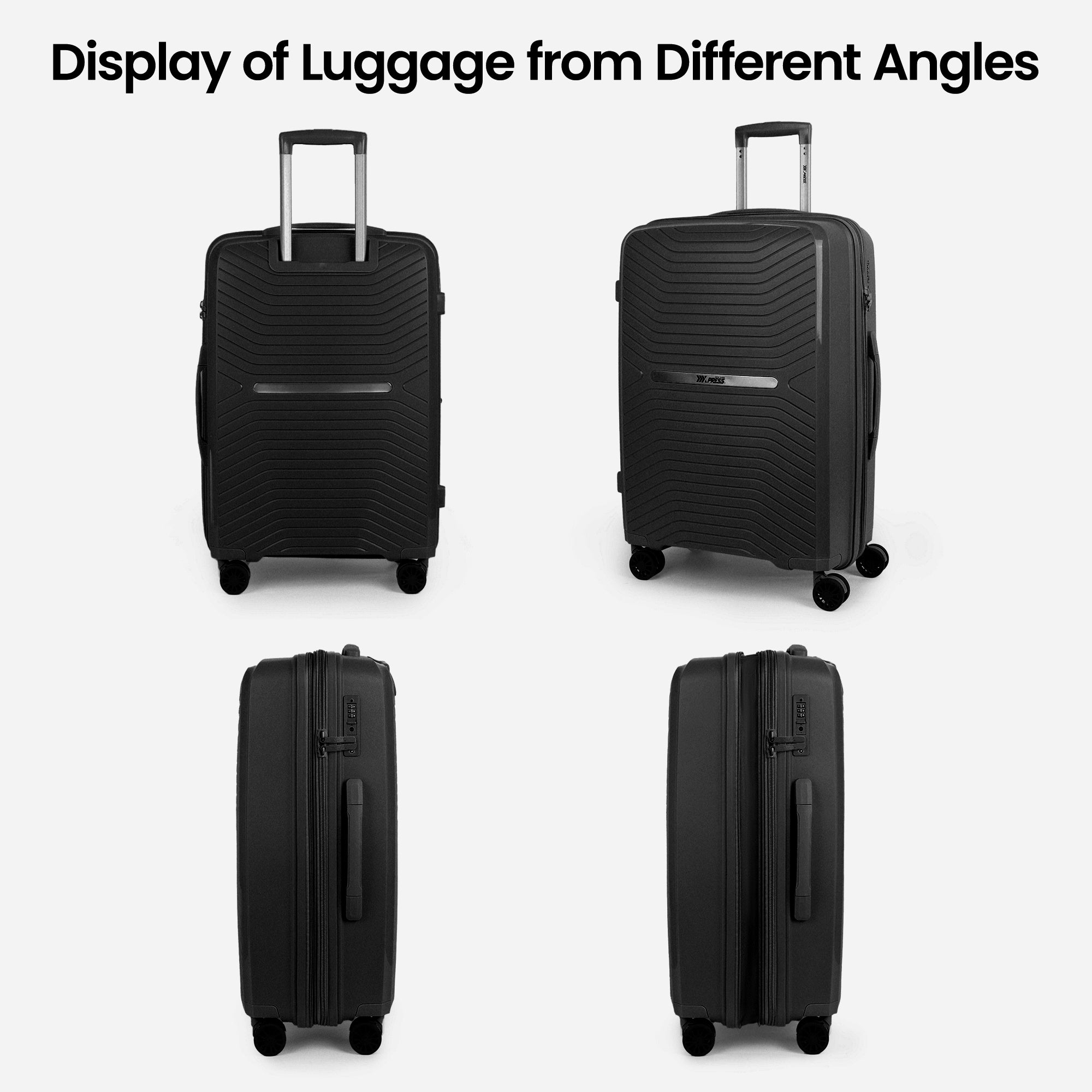 New York XPress 13804,3 Piece Luggage Set w/TSA LOCK,PC Hardside Suitcase Set w/Double Spinner Wheels,Expandable 20%,Luggage Sets,Lightweight Rolling Suitcase for Men/Women(20in/25in/29in)