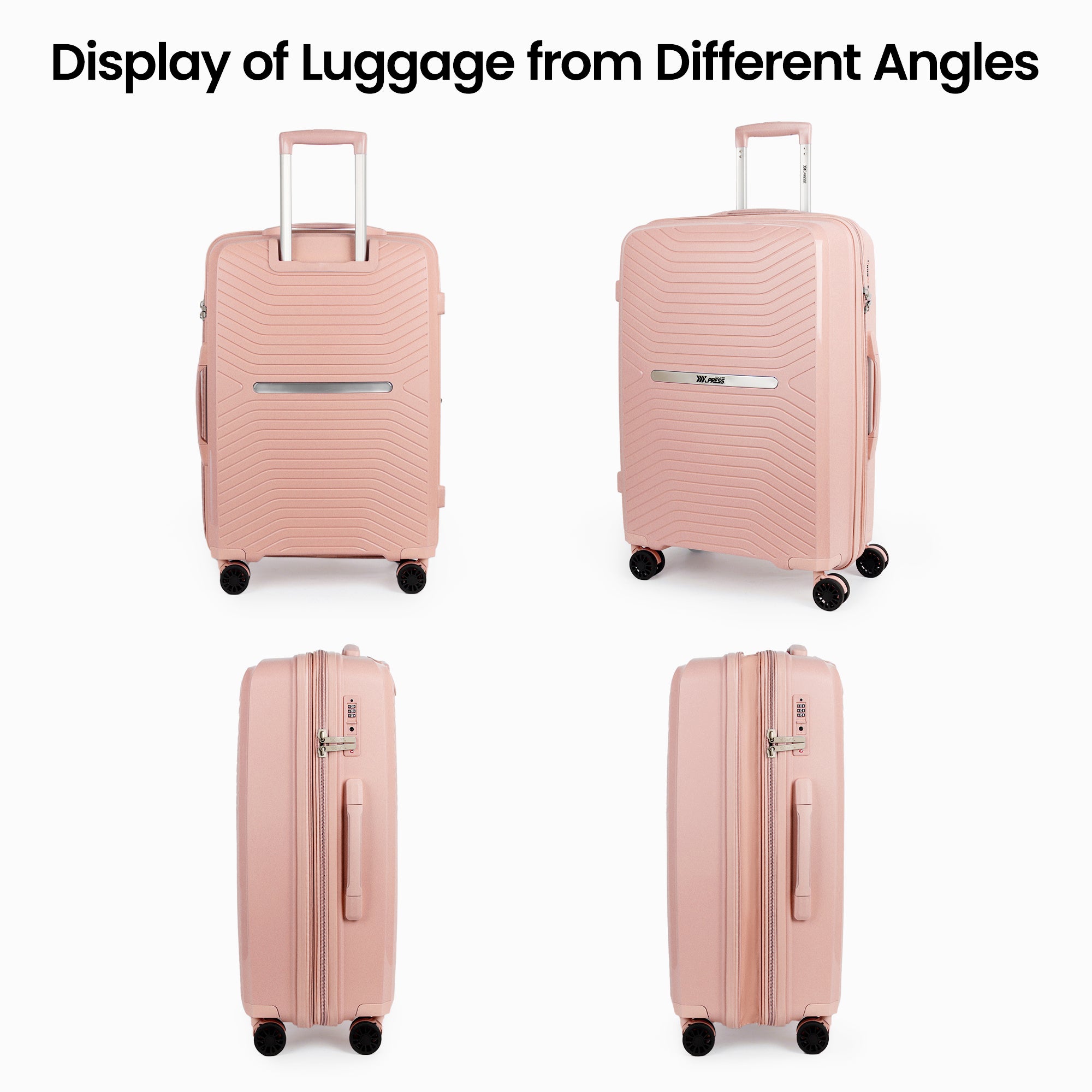 New York XPress 13804,3 Piece Luggage Set w/TSA LOCK,PC Hardside Suitcase Set w/Double Spinner Wheels,Expandable 20%,Luggage Sets,Lightweight Rolling Suitcase for Men/Women(20in/25in/29in)