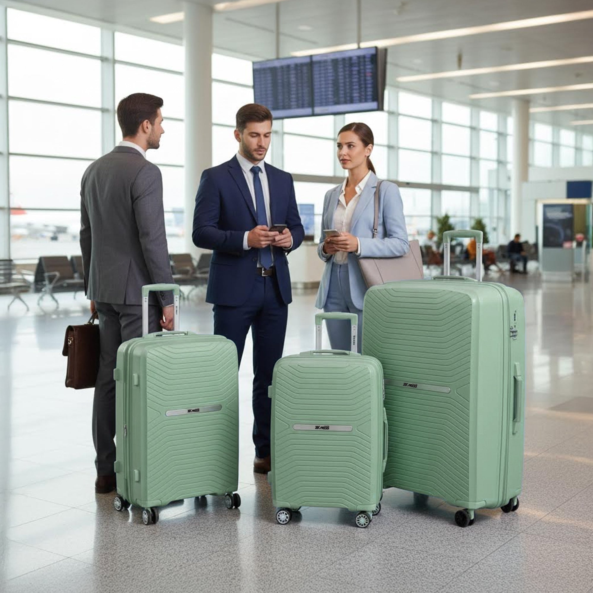 New York XPress 13804,3 Piece Luggage Set w/TSA LOCK,PC Hardside Suitcase Set w/Double Spinner Wheels,Expandable 20%,Luggage Sets,Lightweight Rolling Suitcase for Men/Women(20in/25in/29in)