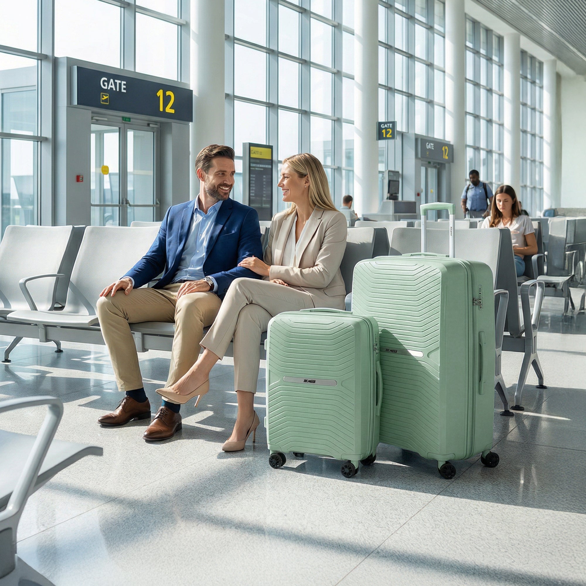 New York XPress 13804,3 Piece Luggage Set w/TSA LOCK,PC Hardside Suitcase Set w/Double Spinner Wheels,Expandable 20%,Luggage Sets,Lightweight Rolling Suitcase for Men/Women(20in/25in/29in)