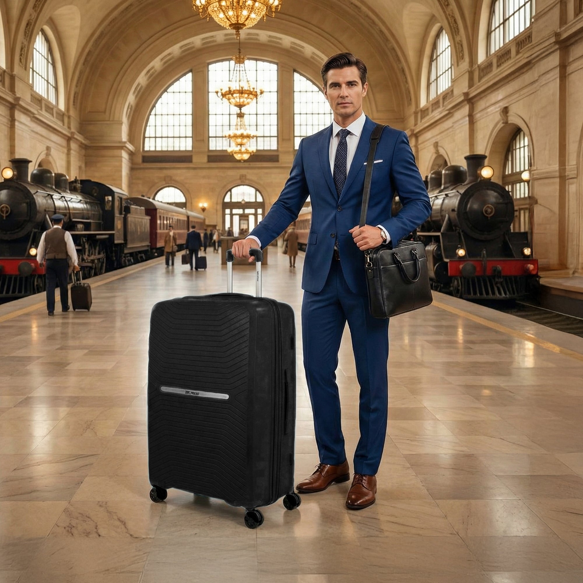 New York XPress 13804,3 Piece Luggage Set w/TSA LOCK,PC Hardside Suitcase Set w/Double Spinner Wheels,Expandable 20%,Luggage Sets,Lightweight Rolling Suitcase for Men/Women(20in/25in/29in)