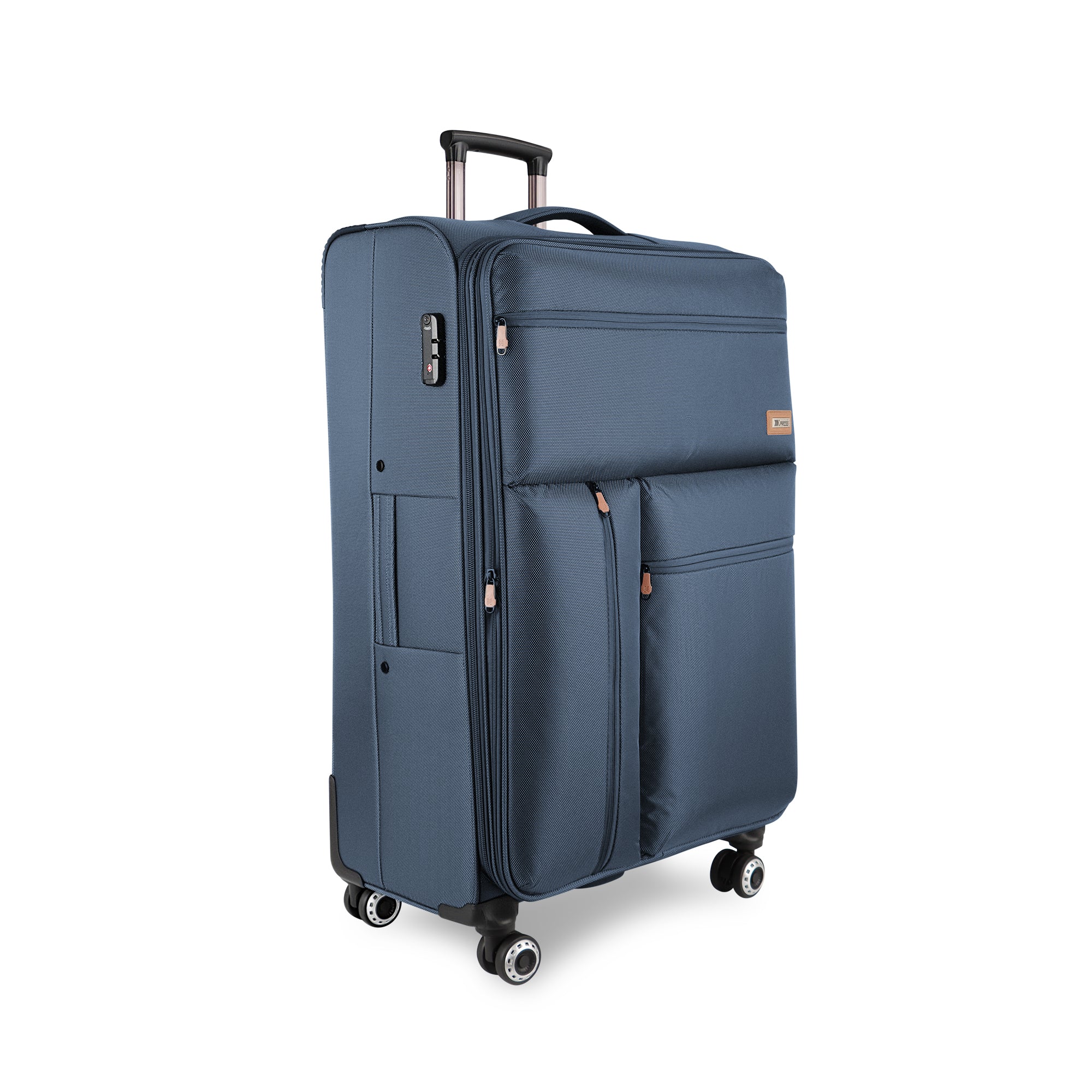 New York XPress XJ 1901,20in/26in/30in Softside Expandable Rolling Luggage w/TSA LOCK and Double Spinner Wheels,Lightweight Suitcases for Men Women