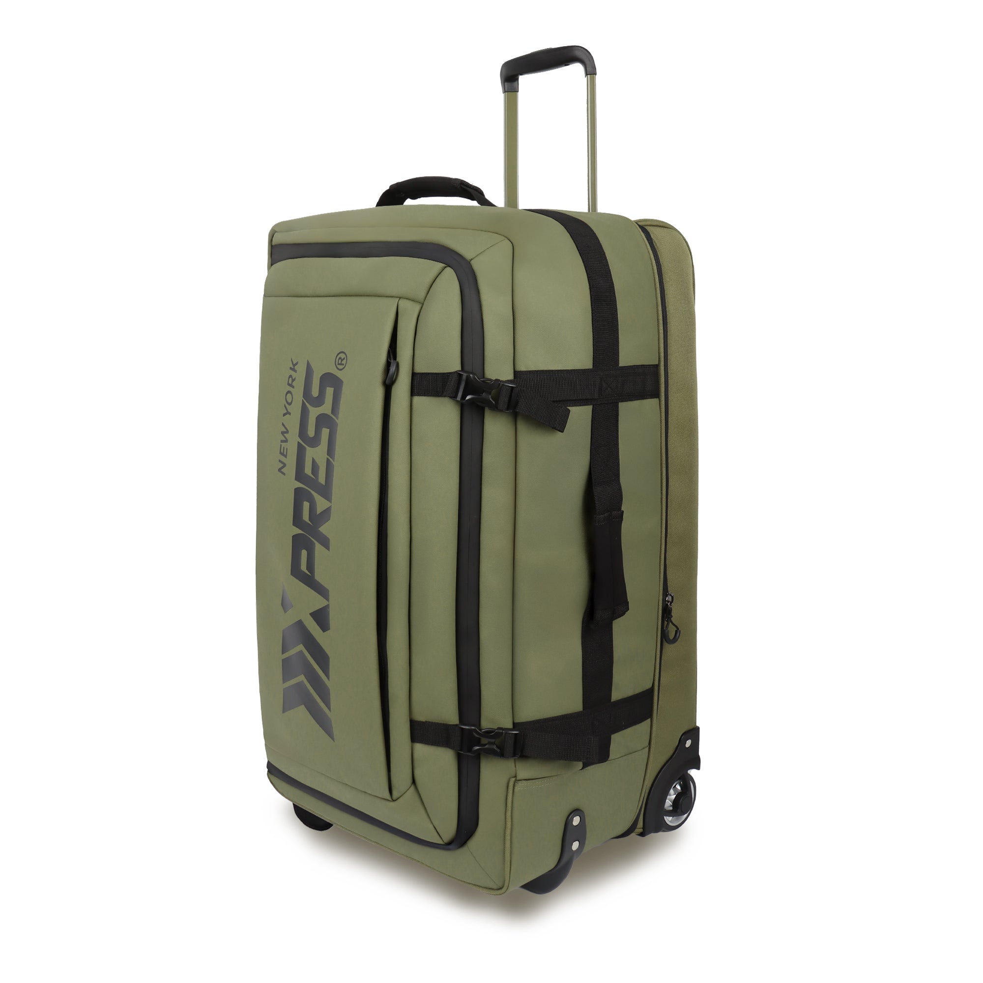 New York XPress TA-069-20'' Rolling Duffle Bag w/Wheels,26in/30in Rolling Duffle Bag w/Handle,Carry on Luggage Travel Duffle Bags for Man Women