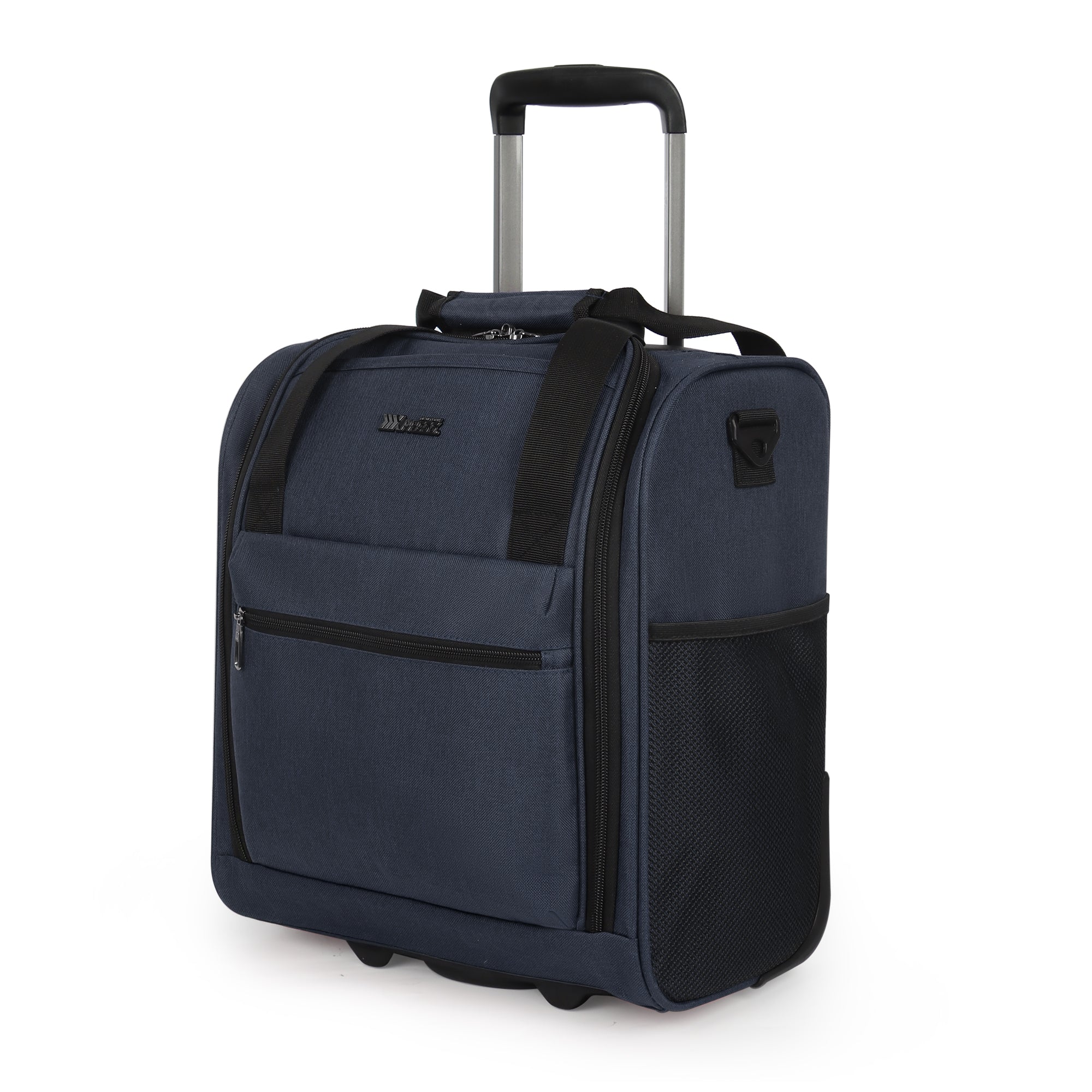 New York XPress TA-13-16,16'' Softside Carry-On Luggage for Airplane,3-in-1 Underseat Carry On Luggage with Wheels,Rolling Suitcase for Men/Women