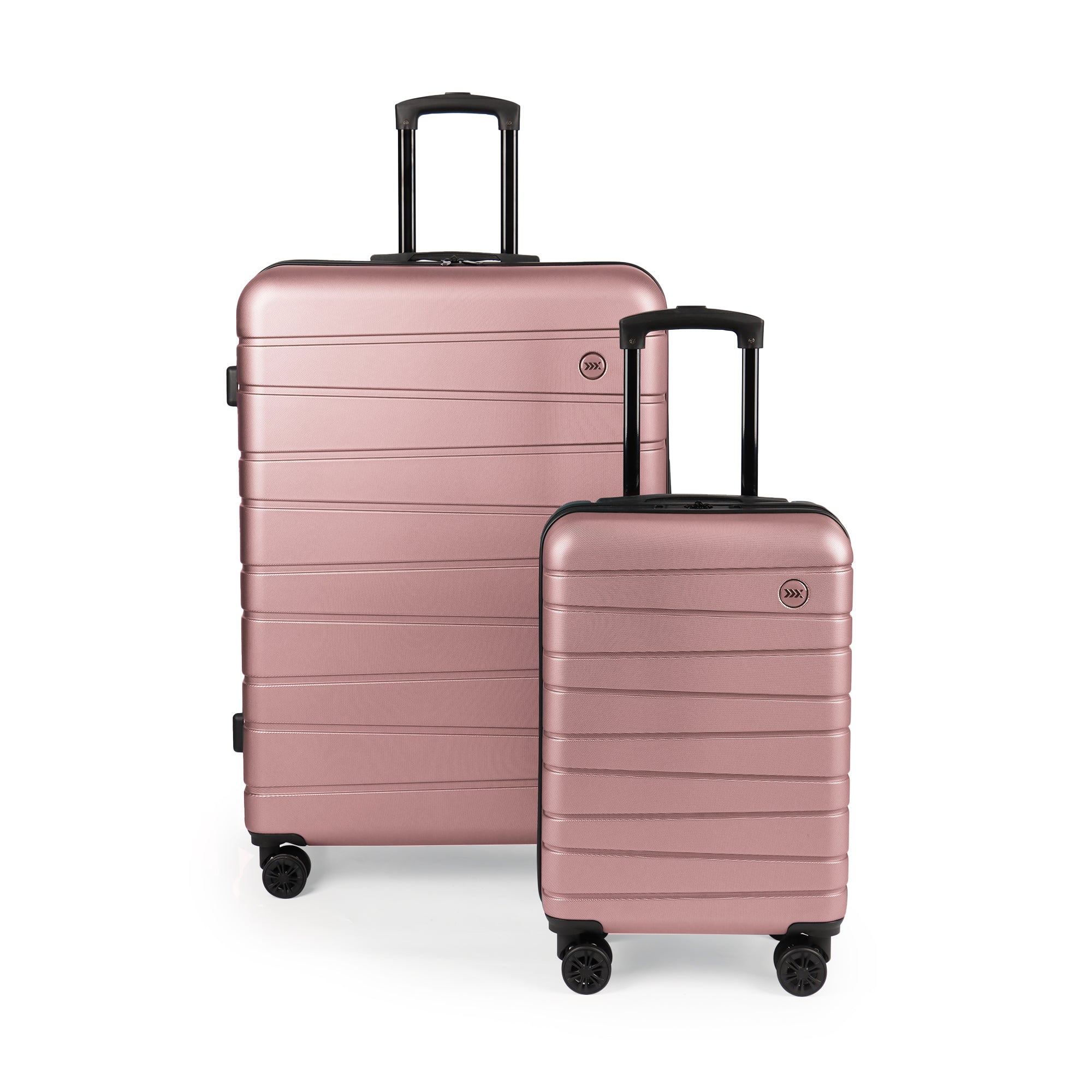 New York XPress 2538 2-PC (16/30in) ABS Hardshell Spinner, No LOCK (Keyhole), Scratch-Resistant, Lightweight Durable for Men/Women