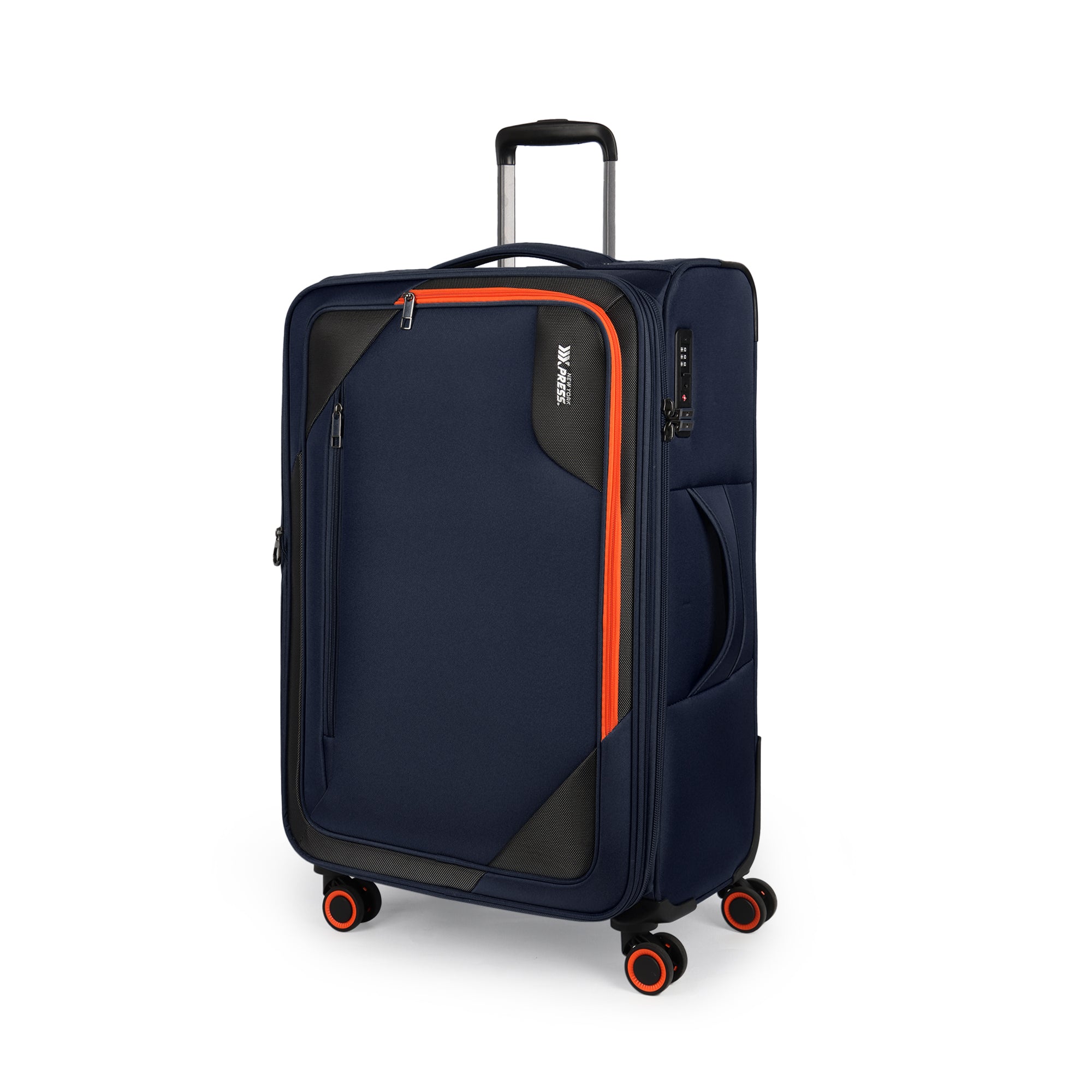 New York XPress WD-8818 Single Suitcase 20''/26''/30'',Softside Suitcase with TSA LOCK,Expandable 20% Luggage with Spinner Wheels,Tear-Resistant