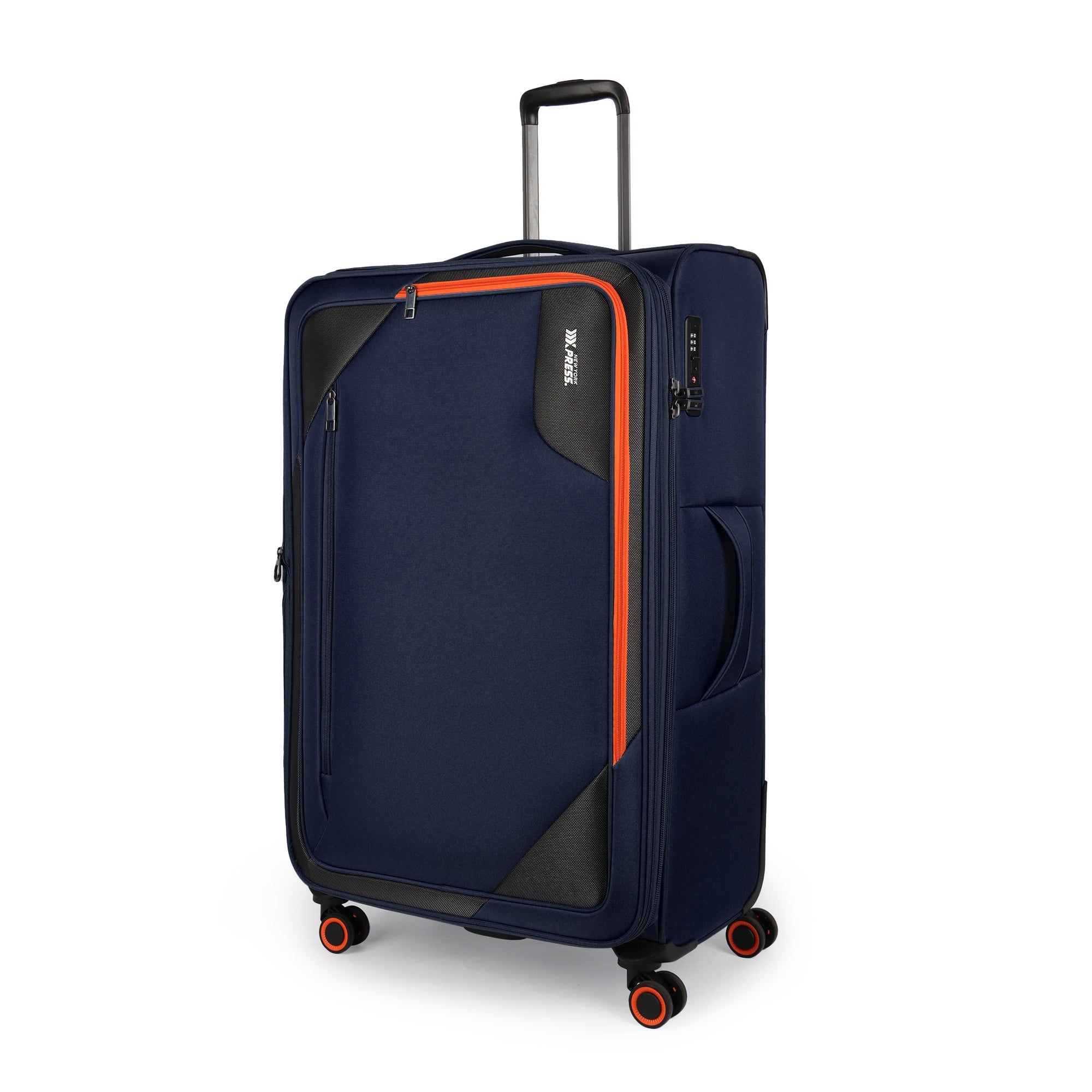 New York XPress WD-8818 Single Suitcase 20''/26''/30'',Softside Suitcase with TSA LOCK,Expandable 20% Luggage with Spinner Wheels,Tear-Resistant