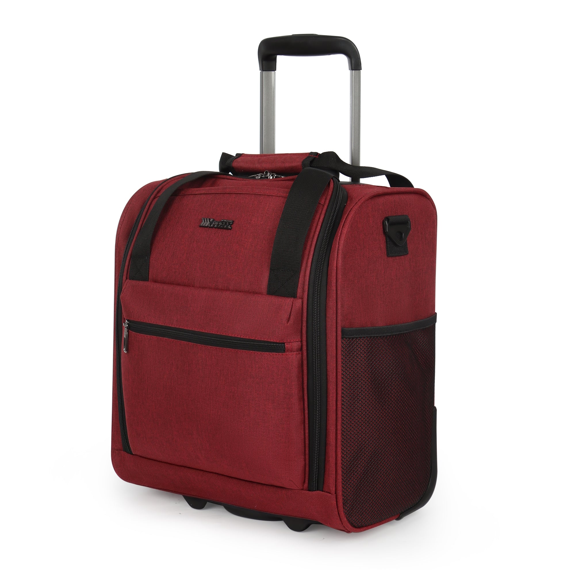 New York XPress TA-13-16,16'' Softside Carry-On Luggage for Airplane,3-in-1 Underseat Carry On Luggage with Wheels,Rolling Suitcase for Men/Women