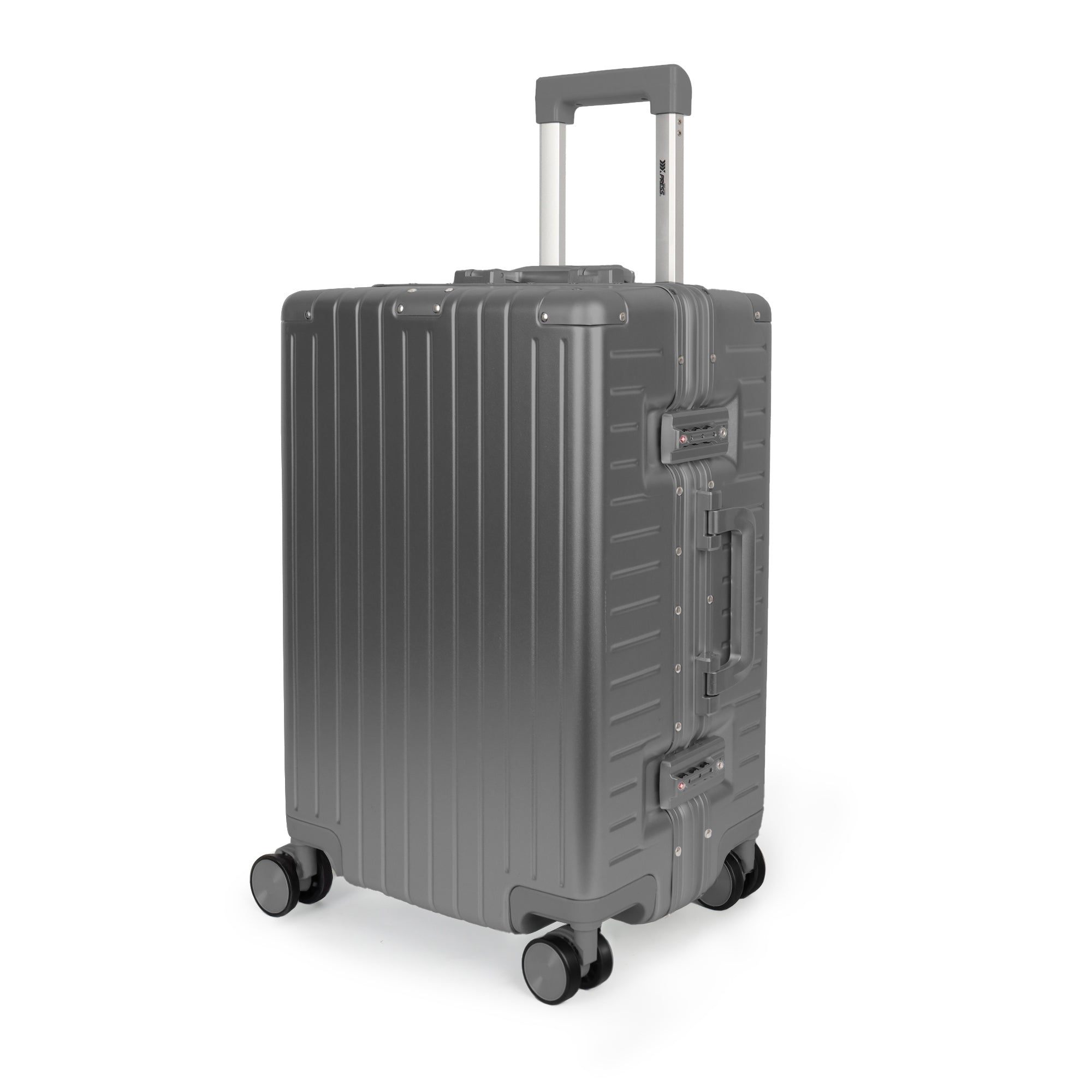 NEW YORK XPRESS Zipperless Luggage AL-12501,20in/30in,Aluminum Frame w/TSA LOCK w/Spinner Wheels