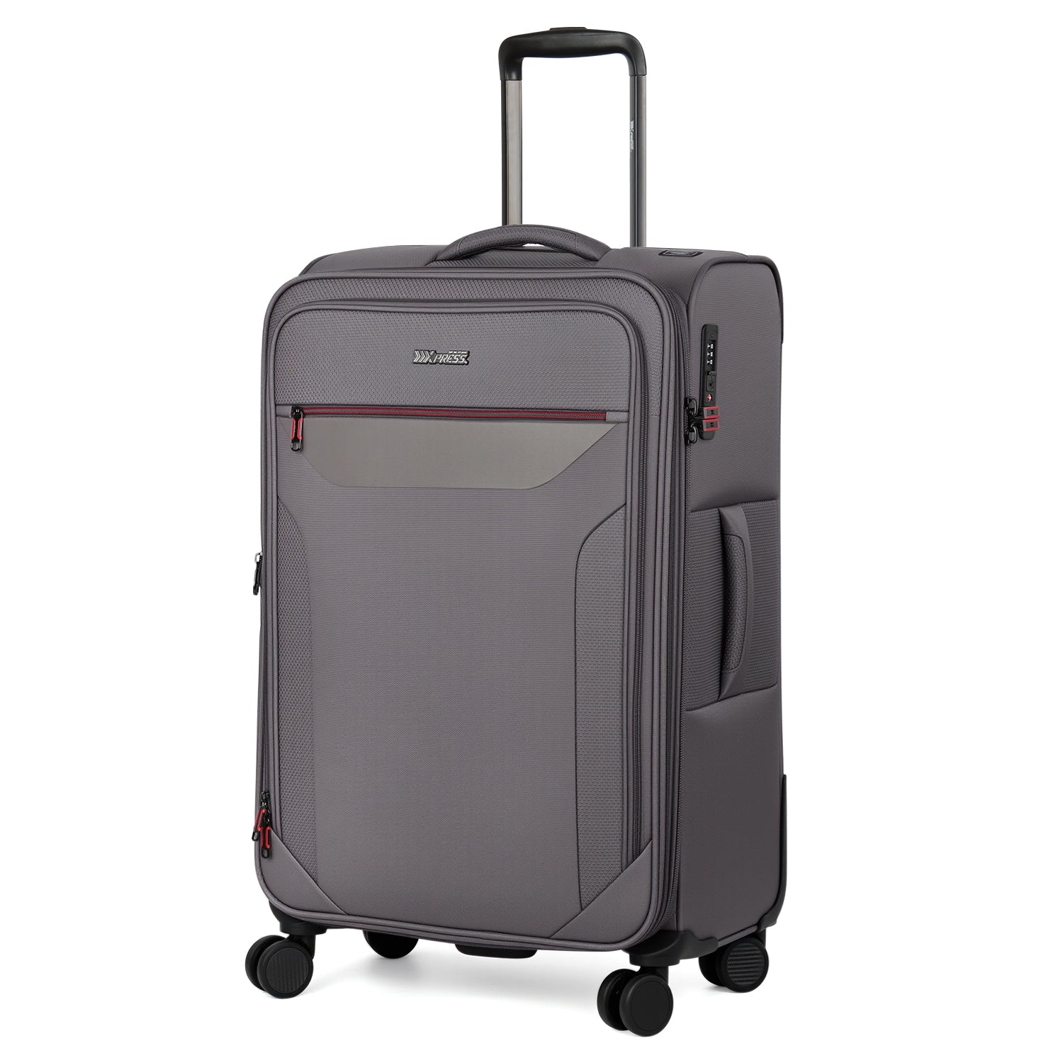 New York XPress WD-8817 Single Suitcase 20''/26''/30'',Lightweight Carry-On Suitcase with Spinner Wheels and TSA LOCK,Upright Softshell Luggage