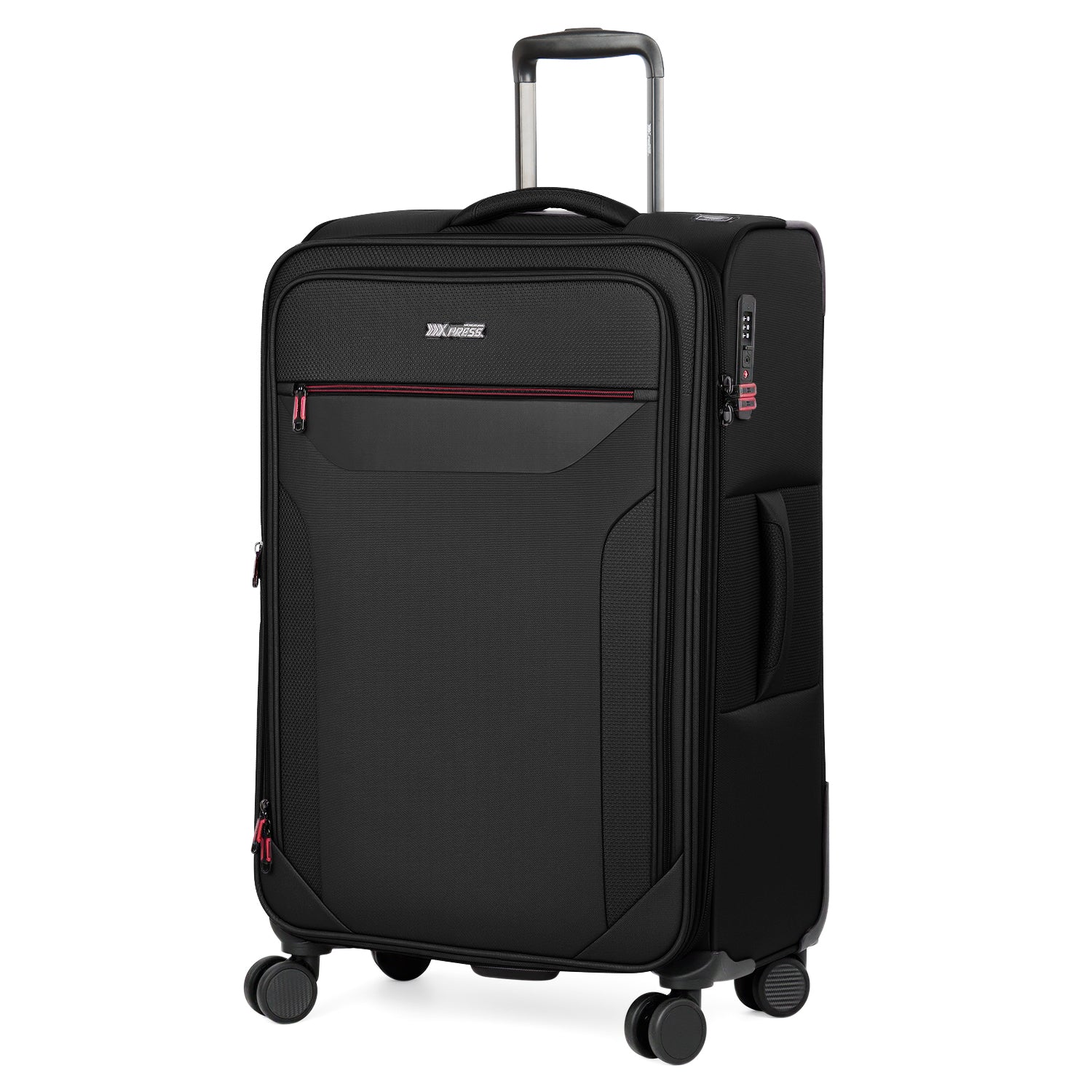 New York XPress WD-8817 Single Suitcase 20''/26''/30'',Lightweight Carry-On Suitcase with Spinner Wheels and TSA LOCK,Upright Softshell Luggage