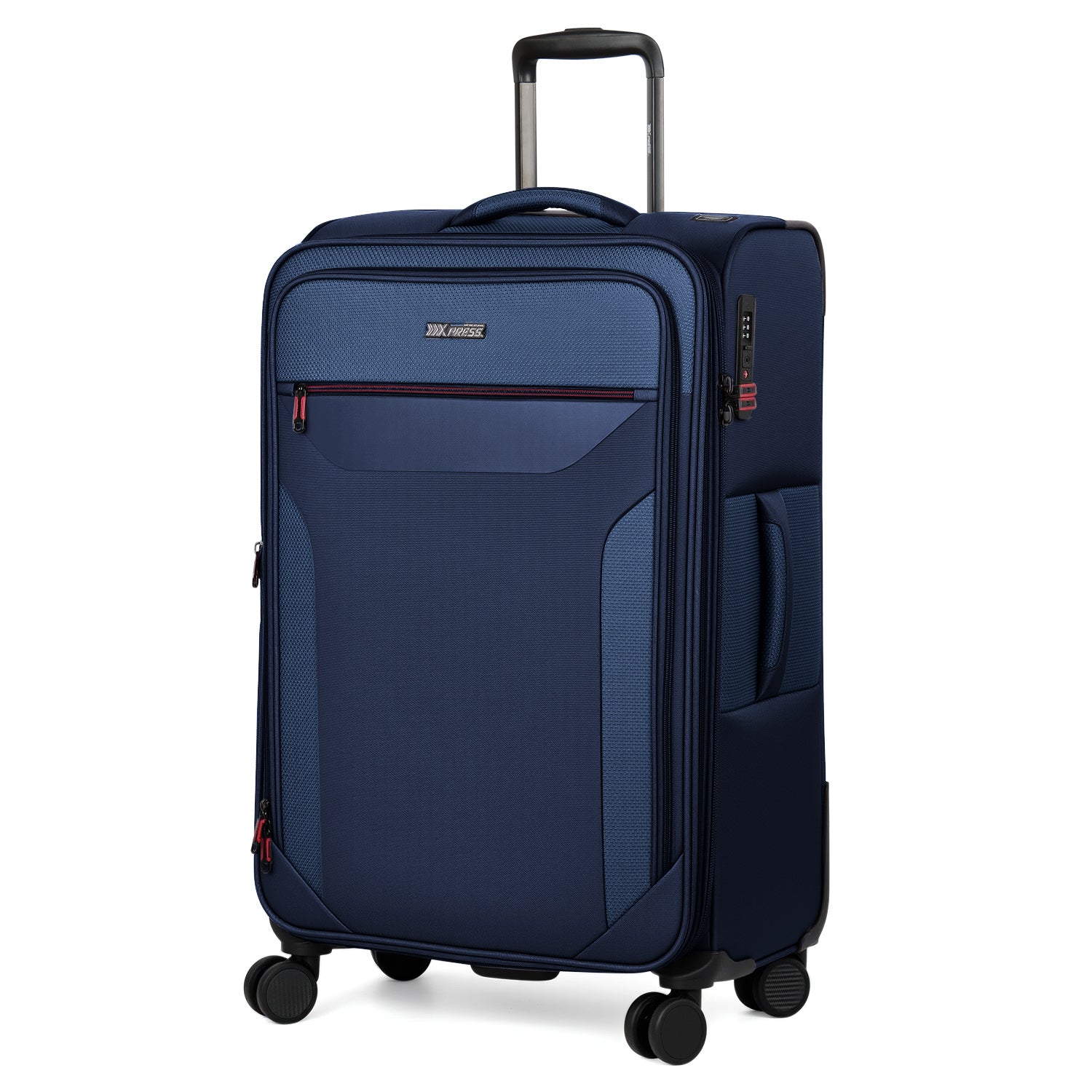 New York XPress WD-8817 Single Suitcase 20''/26''/30'',Lightweight Carry-On Suitcase with Spinner Wheels and TSA LOCK,Upright Softshell Luggage