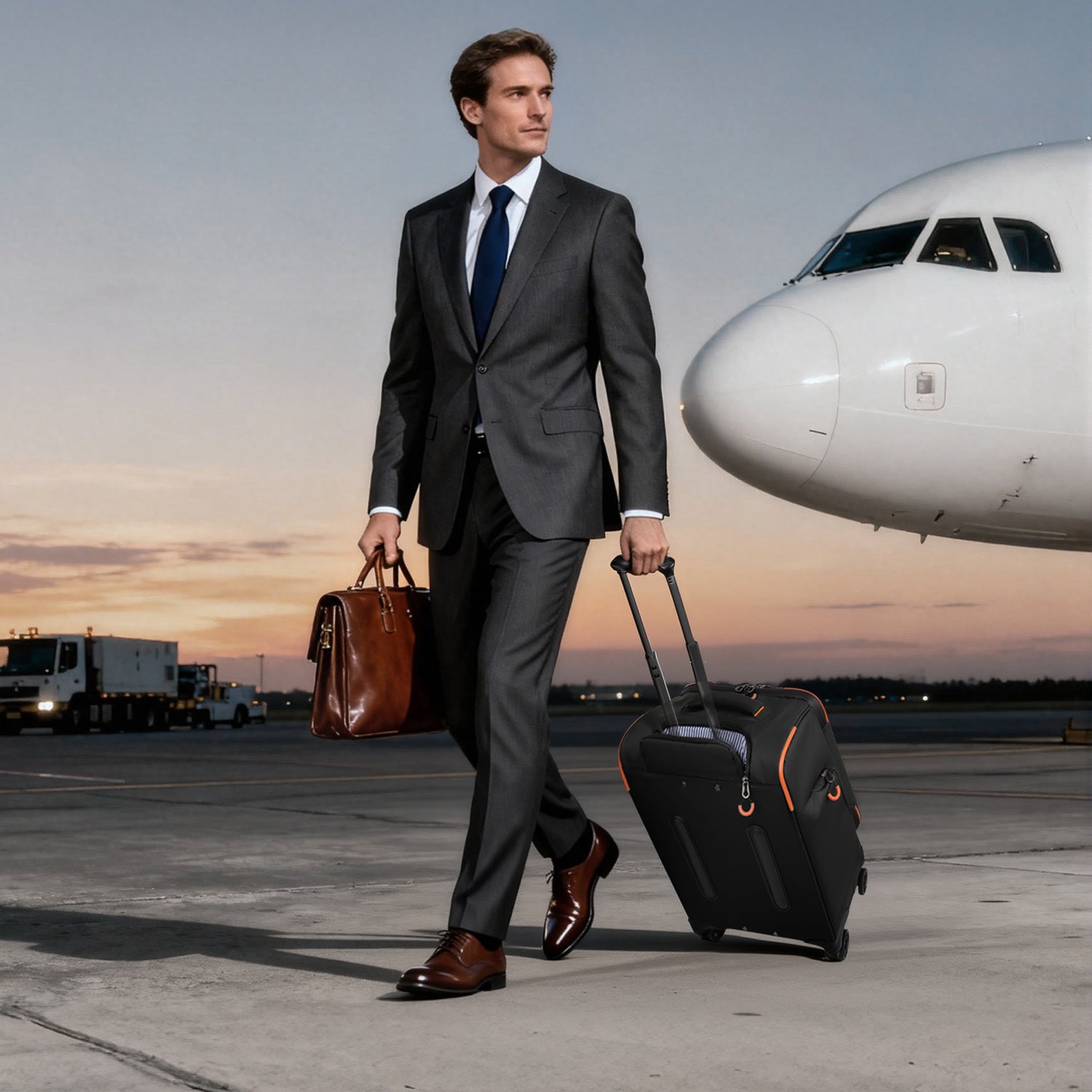 New York XPress TA-8353,20" Luggage, 24in/28in Softside Suitcase w/Double Spinner Wheels, Waterproof,Lightweight Rolling Suitcases for Men/Women
