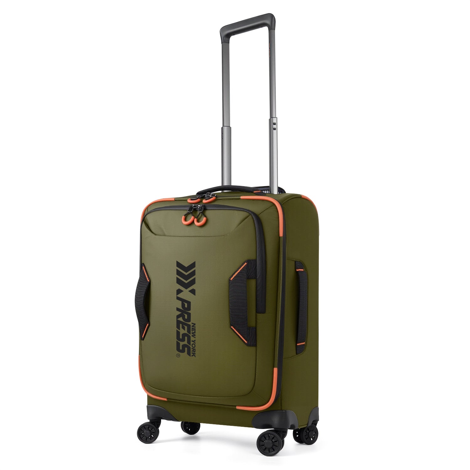 New York XPress TA-8353,20" Luggage, 24in/28in Softside Suitcase w/Double Spinner Wheels, Waterproof,Lightweight Rolling Suitcases for Men/Women