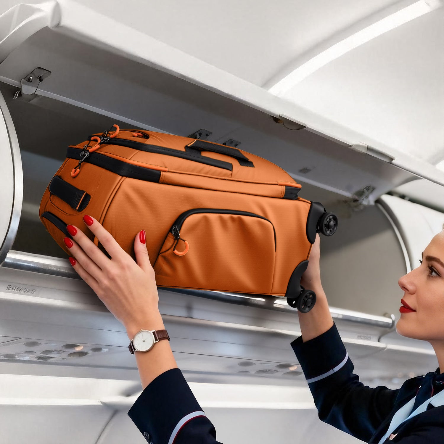 New York XPress TA-8353,20" Luggage, 24in/28in Softside Suitcase w/Double Spinner Wheels, Waterproof,Lightweight Rolling Suitcases for Men/Women