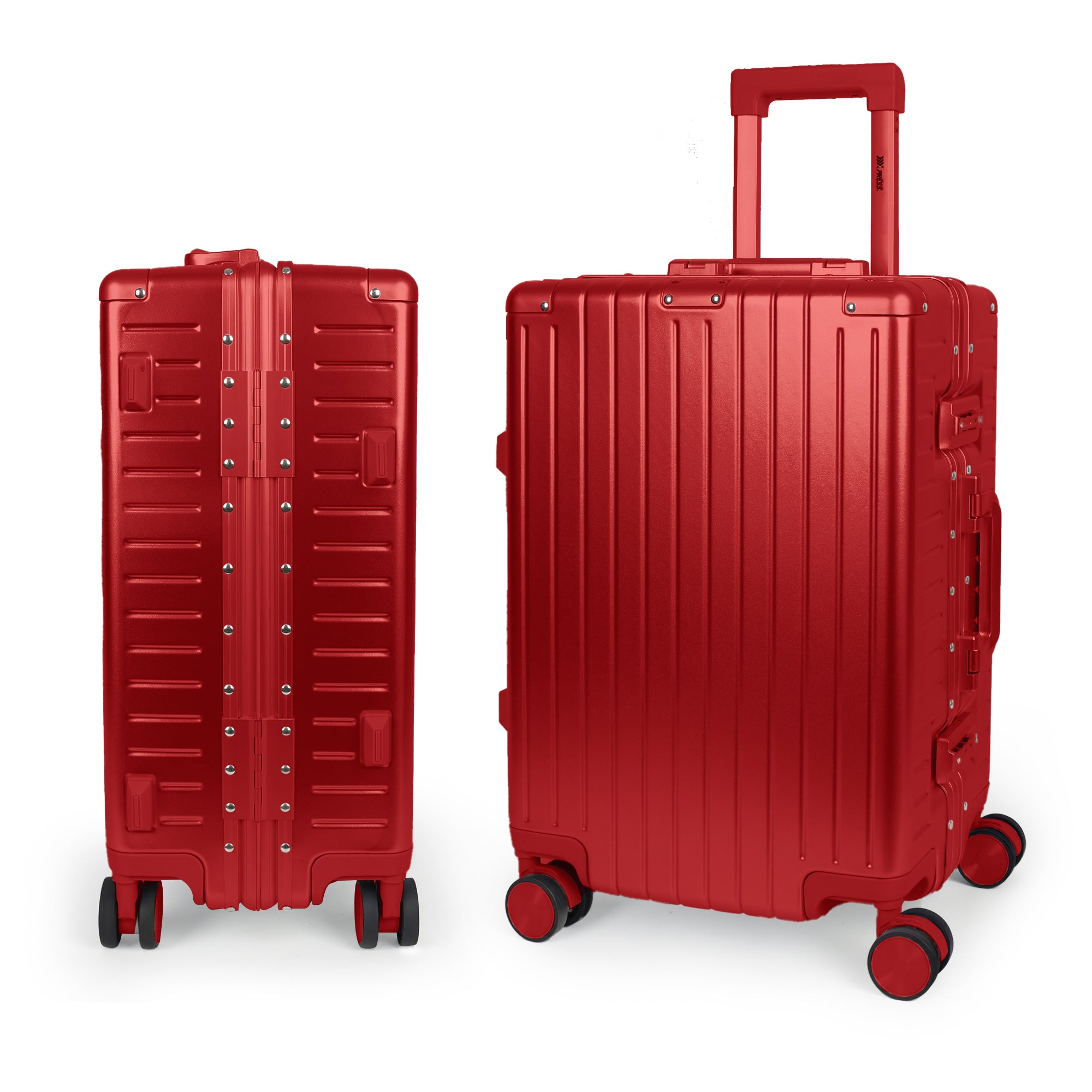 NEW YORK XPRESS Zipperless Luggage AL-12501,20in/30in,Aluminum Frame w/TSA LOCK w/Spinner Wheels