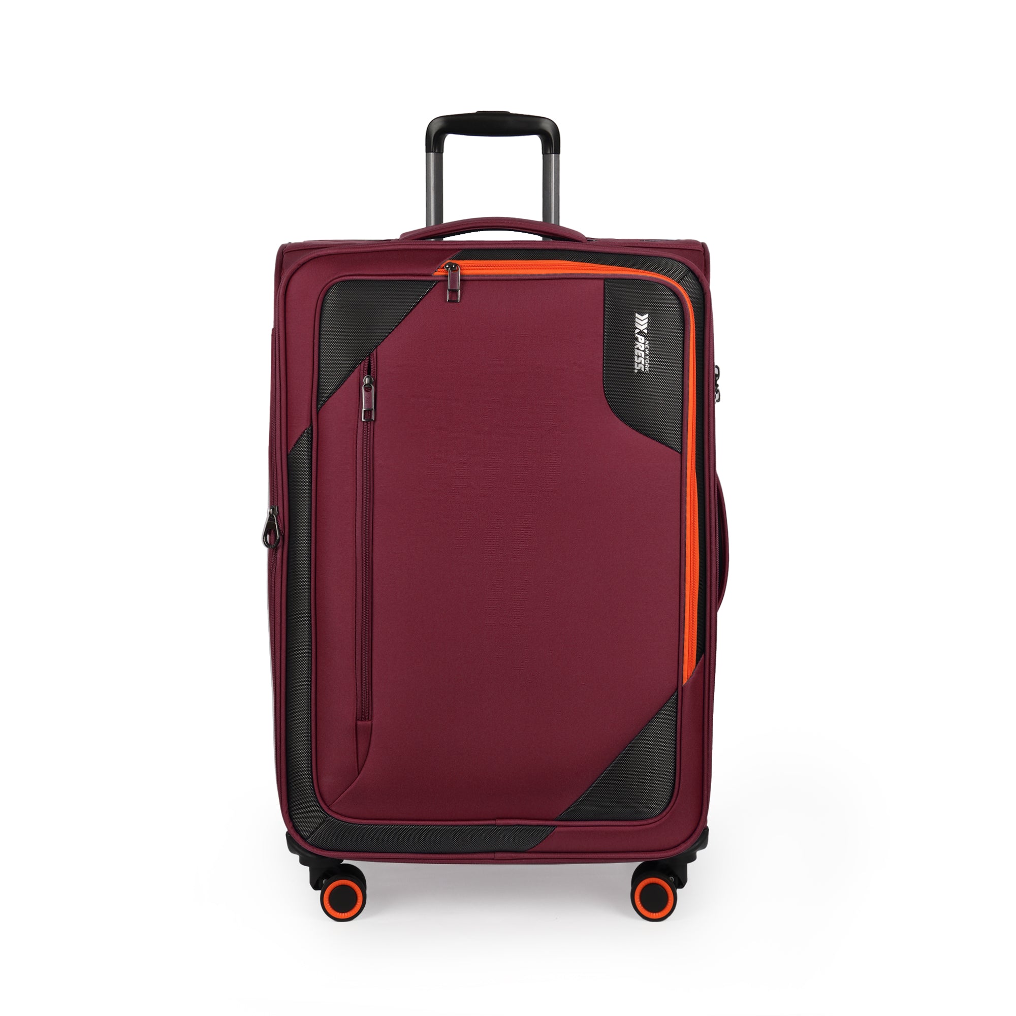 New York XPress WD-8818 Single Suitcase 20''/26''/30'',Softside Suitcase with TSA LOCK,Expandable 20% Luggage with Spinner Wheels,Tear-Resistant