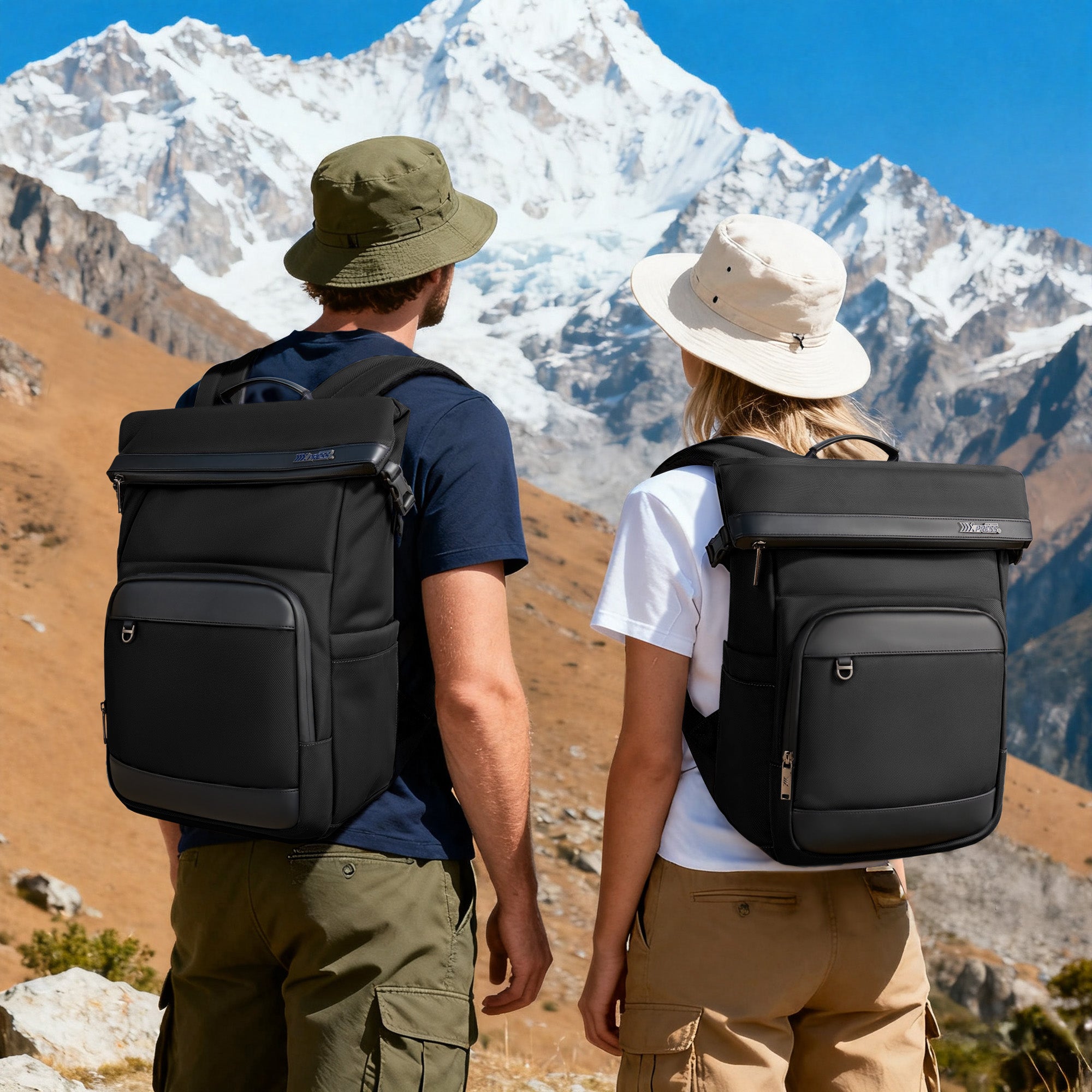 New York XPress B00684 Backpack 20'' Large Capacity Travel Laptop Backpack for 17 inch Laptop,Waterproof Backpack 27L