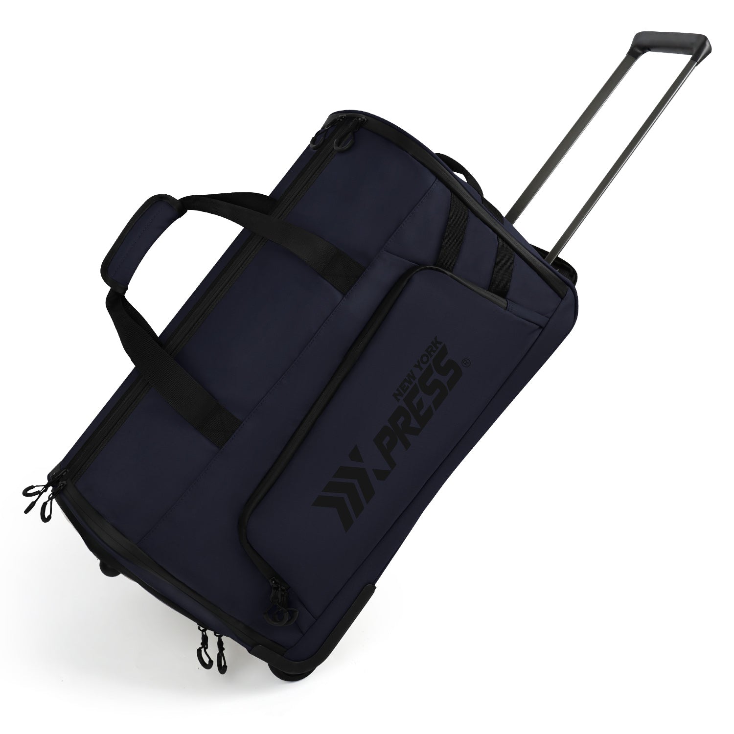 New York XPress GB-161, 2 in 1 Rolling Garment Bag with Wheels,Overnight Bags with Wheels,Rolling Duffle Bag w/Shoes Compartment