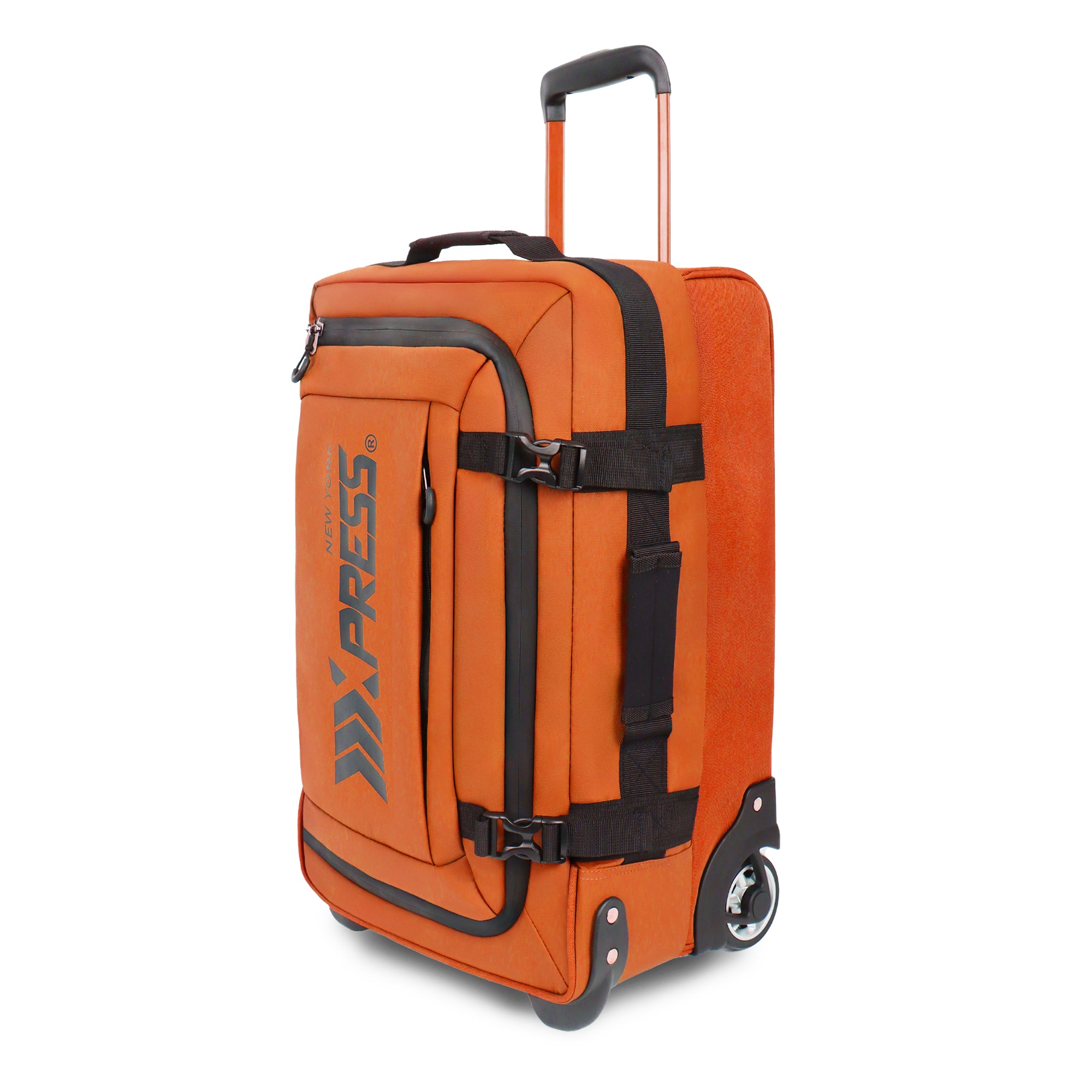 New York XPress TA-069-20'' Rolling Duffle Bag w/Wheels,26in/30in Rolling Duffle Bag w/Handle,Carry on Luggage Travel Duffle Bags for Man Women