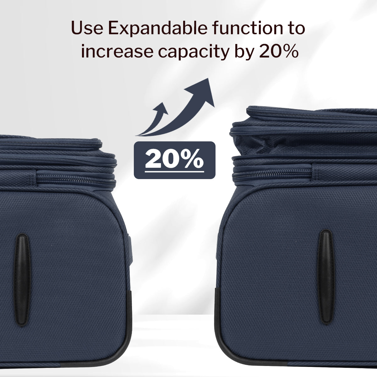 New York XPress 8809 Single Suitcase 20''/26''/30'',Softside Luggage w/Spinner Wheels and TSA LOCK,Lightweight Luggage for Men Women
