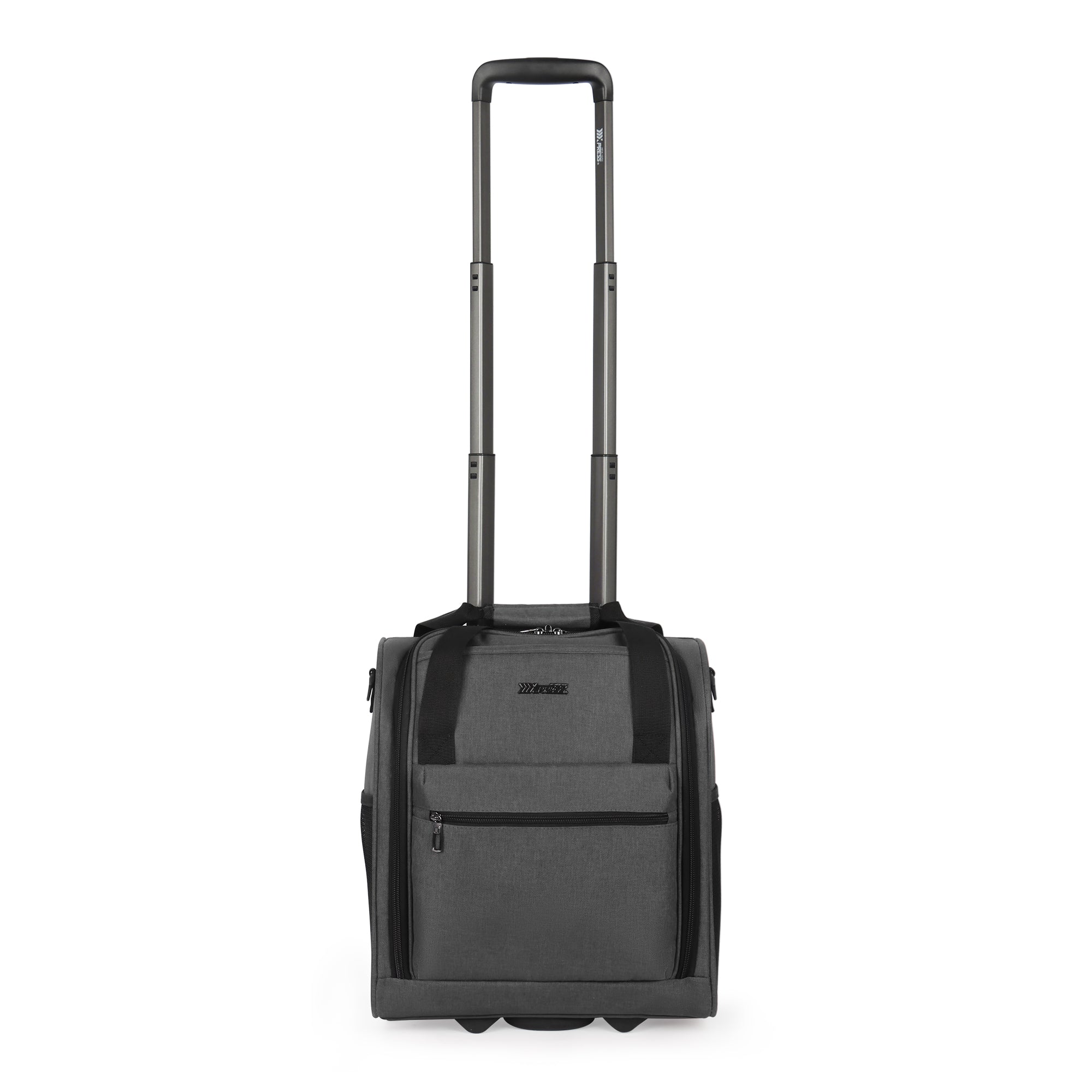 New York XPress TA-13-16,16'' Softside Carry-On Luggage for Airplane,3-in-1 Underseat Carry On Luggage with Wheels,Rolling Suitcase for Men/Women