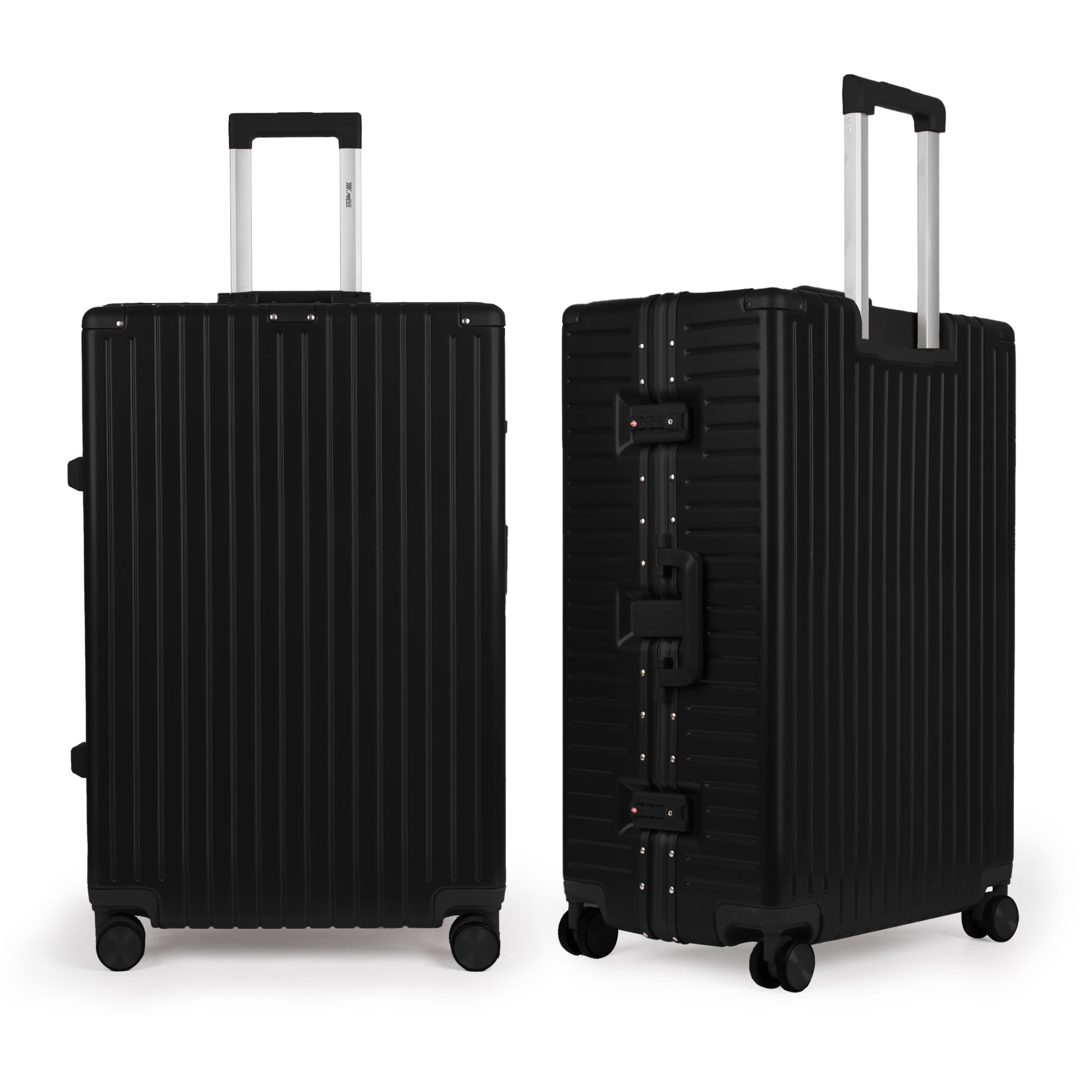 NEW YORK XPRESS Zipperless Luggage AL-12501,20in/30in,Aluminum Frame w/TSA LOCK w/Spinner Wheels