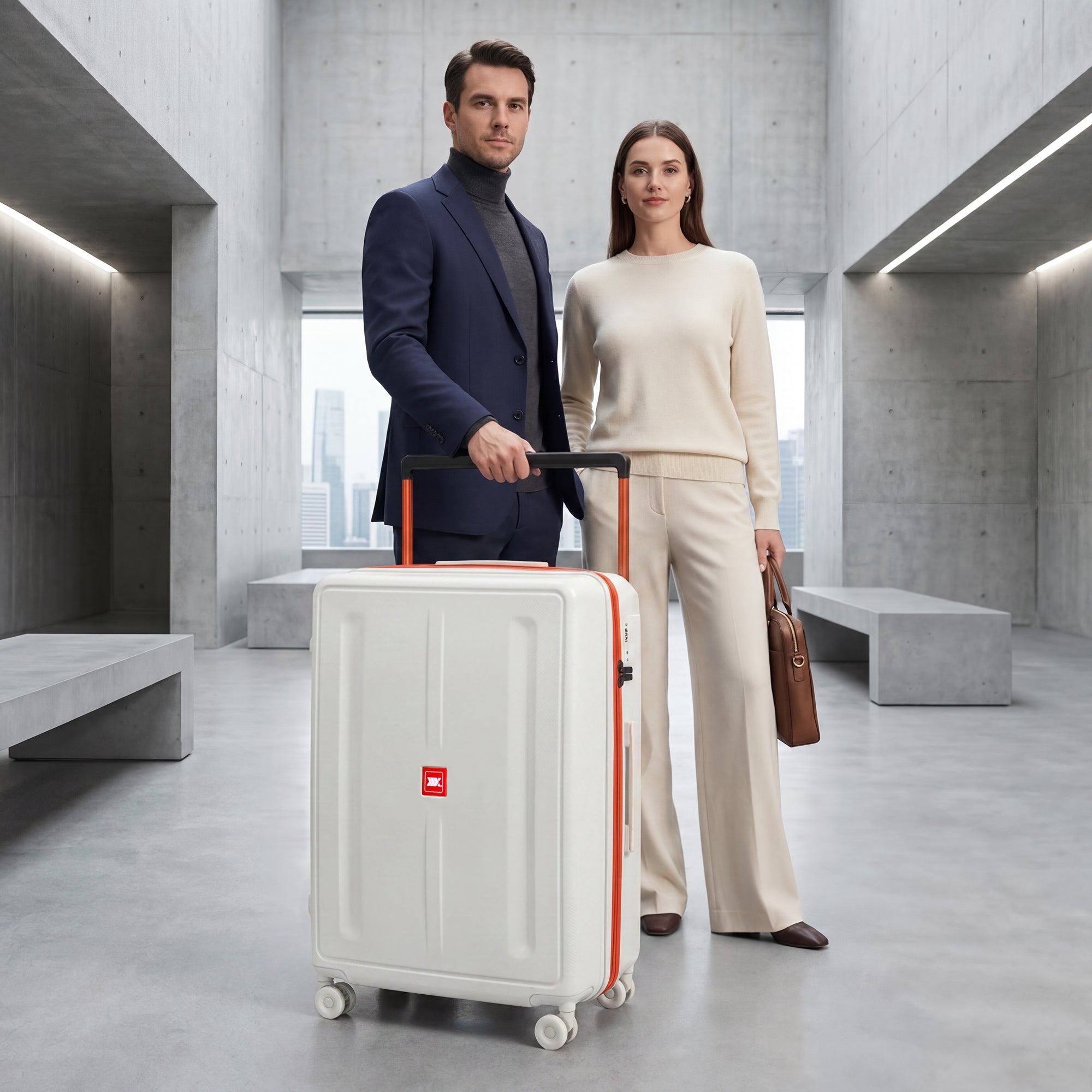 New York XPress LP-13803,3-Piece PC Hardshell Luggage, Expandable 20%, Spinner Wheels, TSA Lock, Wide Handle(20in/26in30in)