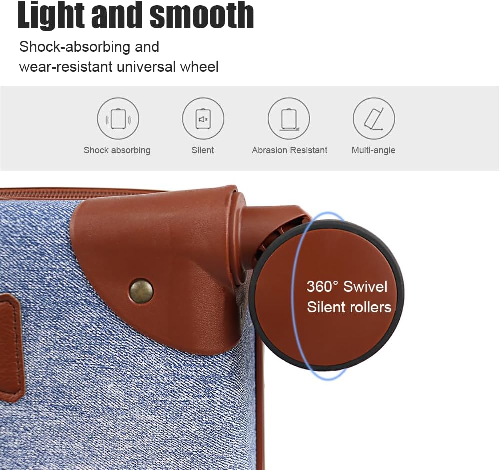 NEW YORK XPRESS 3PCs Luxury Luggage Sets, Vintage Durable Suitcase Sets w/TSA Lock & Double Spinner Wheels (20in/24in/28in)