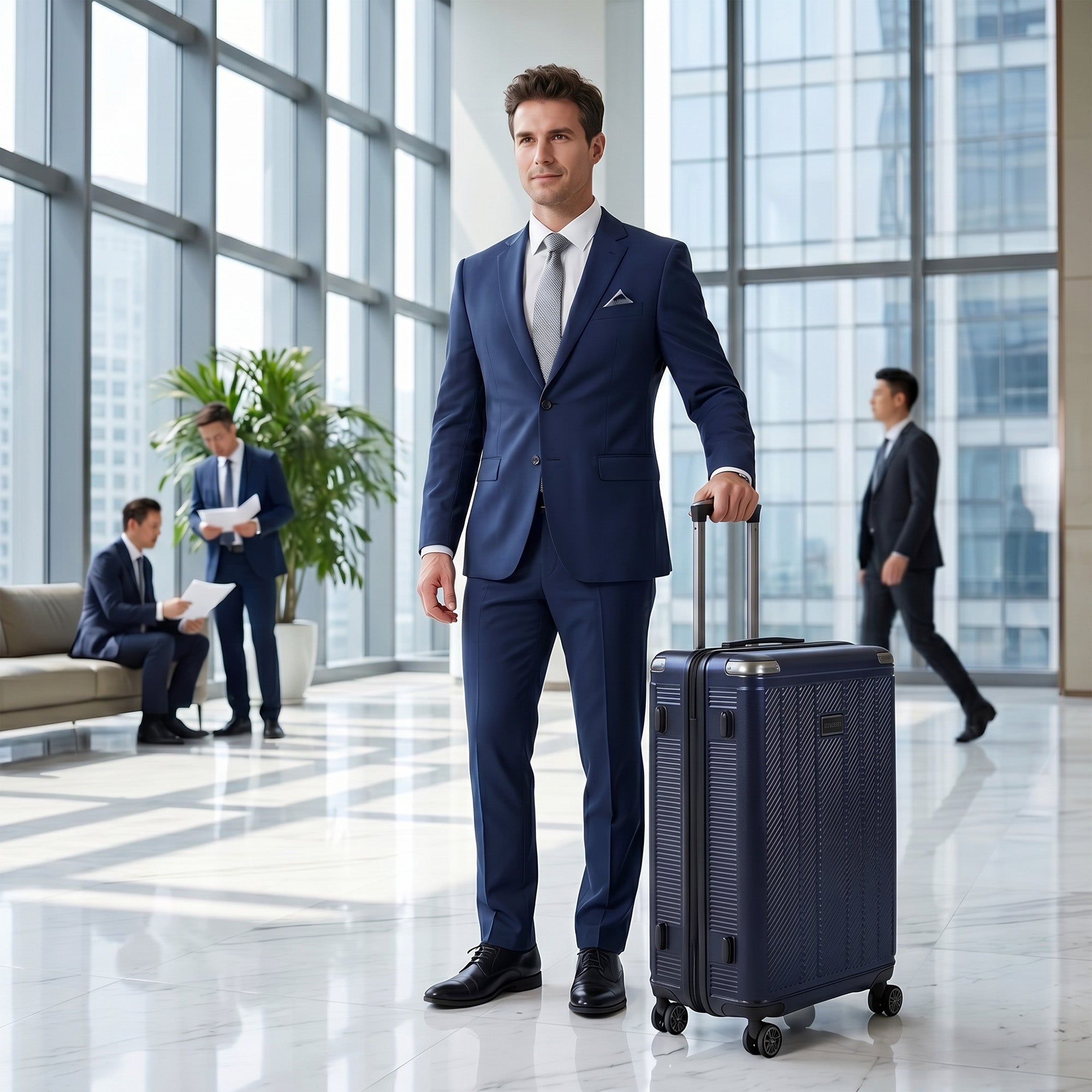 New York XPress WD577,Single Suitcase 20/26/30in Hardshell Luggage, TSA LOCK, w/Spinner Wheels,Expandable 20%, Lightweight Rolling Suitcase