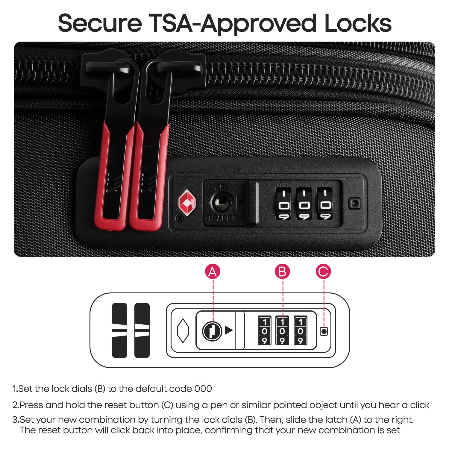 New York XPress WD-8817 Single Suitcase 20''/26''/30'',Lightweight Carry-On Suitcase with Spinner Wheels and TSA LOCK,Upright Softshell Luggage