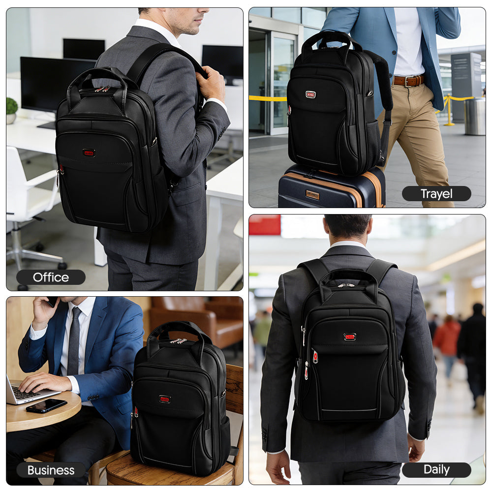 New York XPress 2113,3-in-1 Laptop Backpack for Men/Women,15.6''Laptop Bag/Convertible Backpack/Shoulder Bag,w/Shoulder Strap