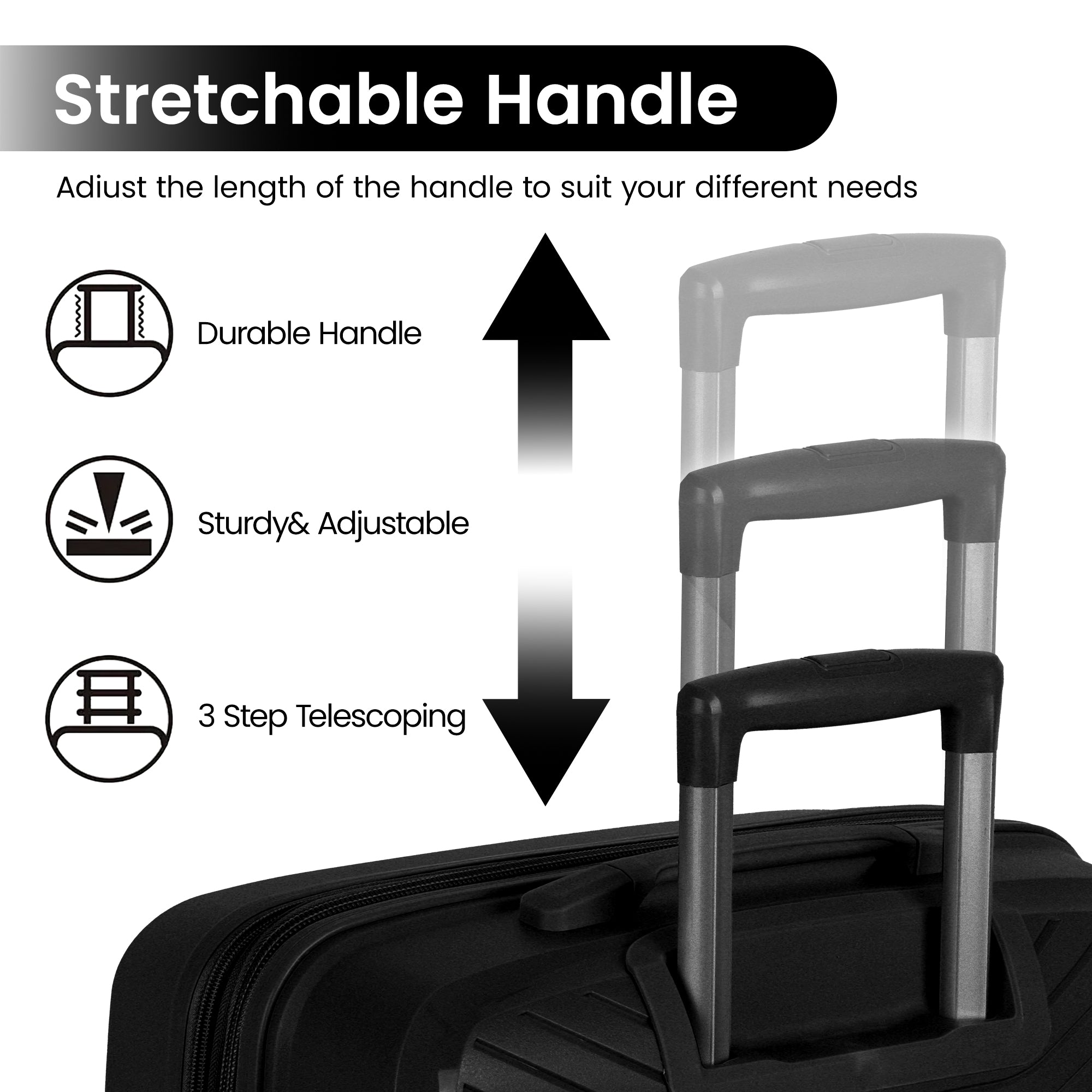 New York XPress 13804,3 Piece Luggage Set w/TSA LOCK,PC Hardside Suitcase Set w/Double Spinner Wheels,Expandable 20%,Luggage Sets,Lightweight Rolling Suitcase for Men/Women(20in/25in/29in)