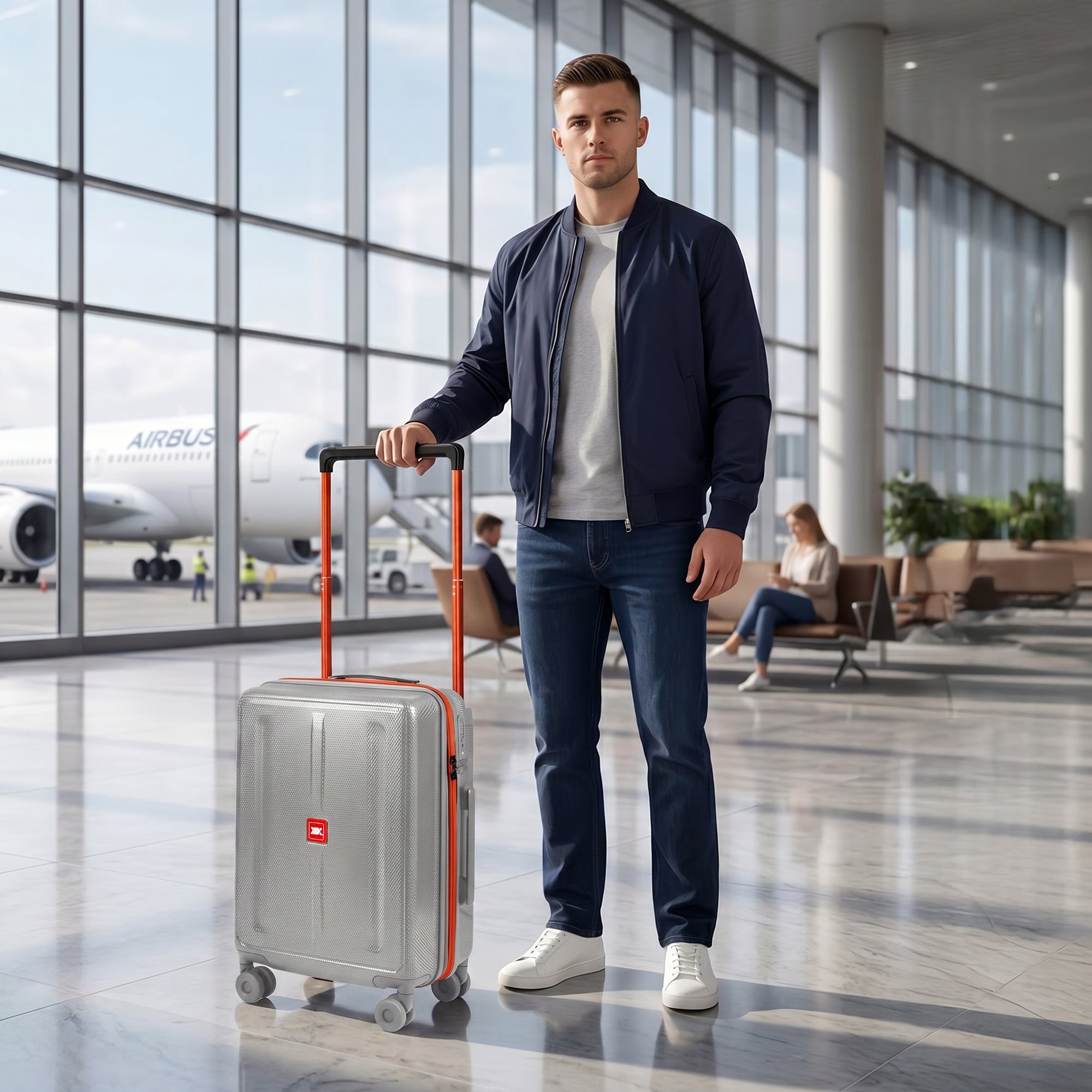 New York XPress LP-13803,3-Piece PC Hardshell Luggage, Expandable 20%, Spinner Wheels, TSA Lock, Wide Handle(20in/26in30in)