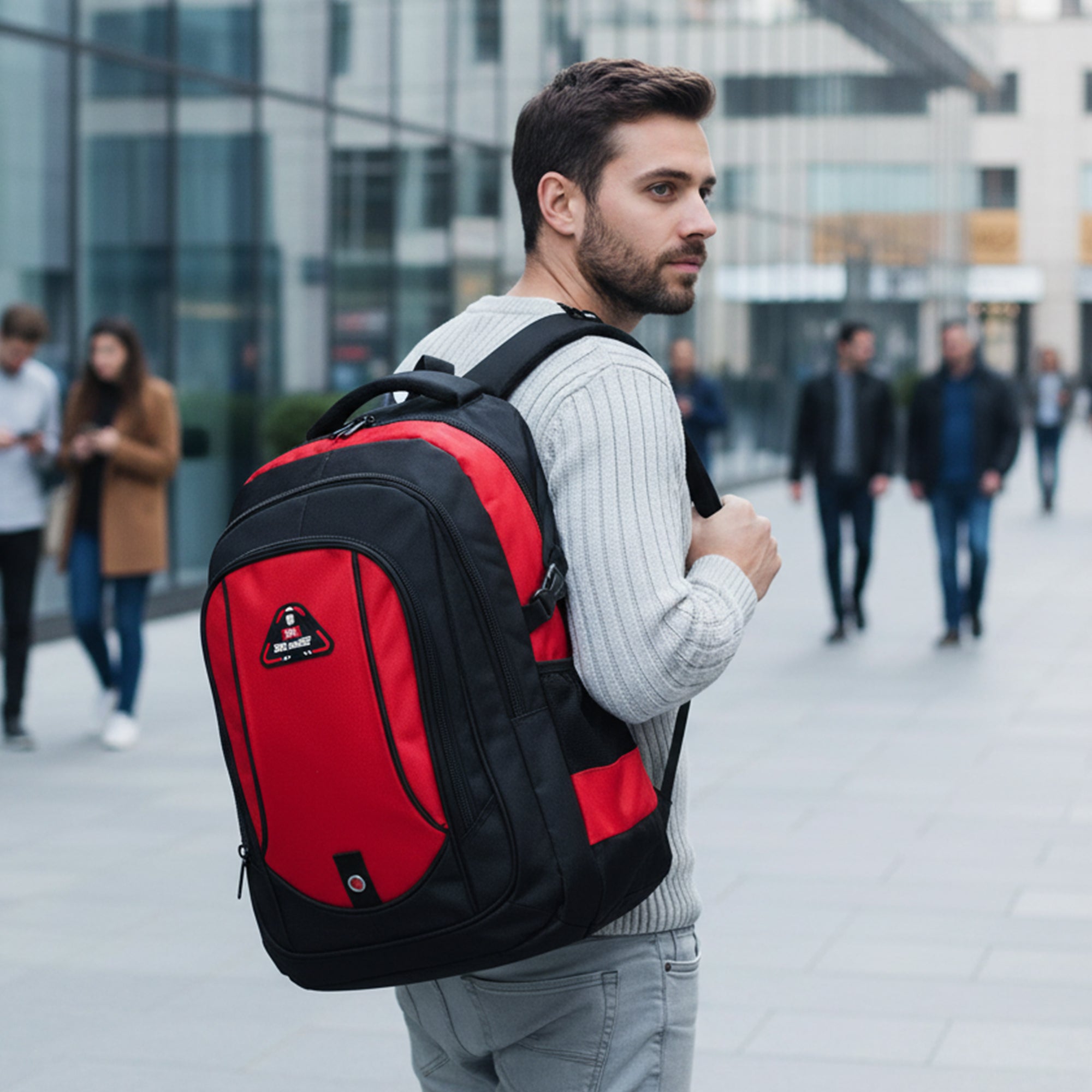 New York XPress 8160 Laptop Backpack for Men Women with 45 Liters Large Capacity,15.6 inch Laptop Computer Bag Travel Backpack,Water Resistant