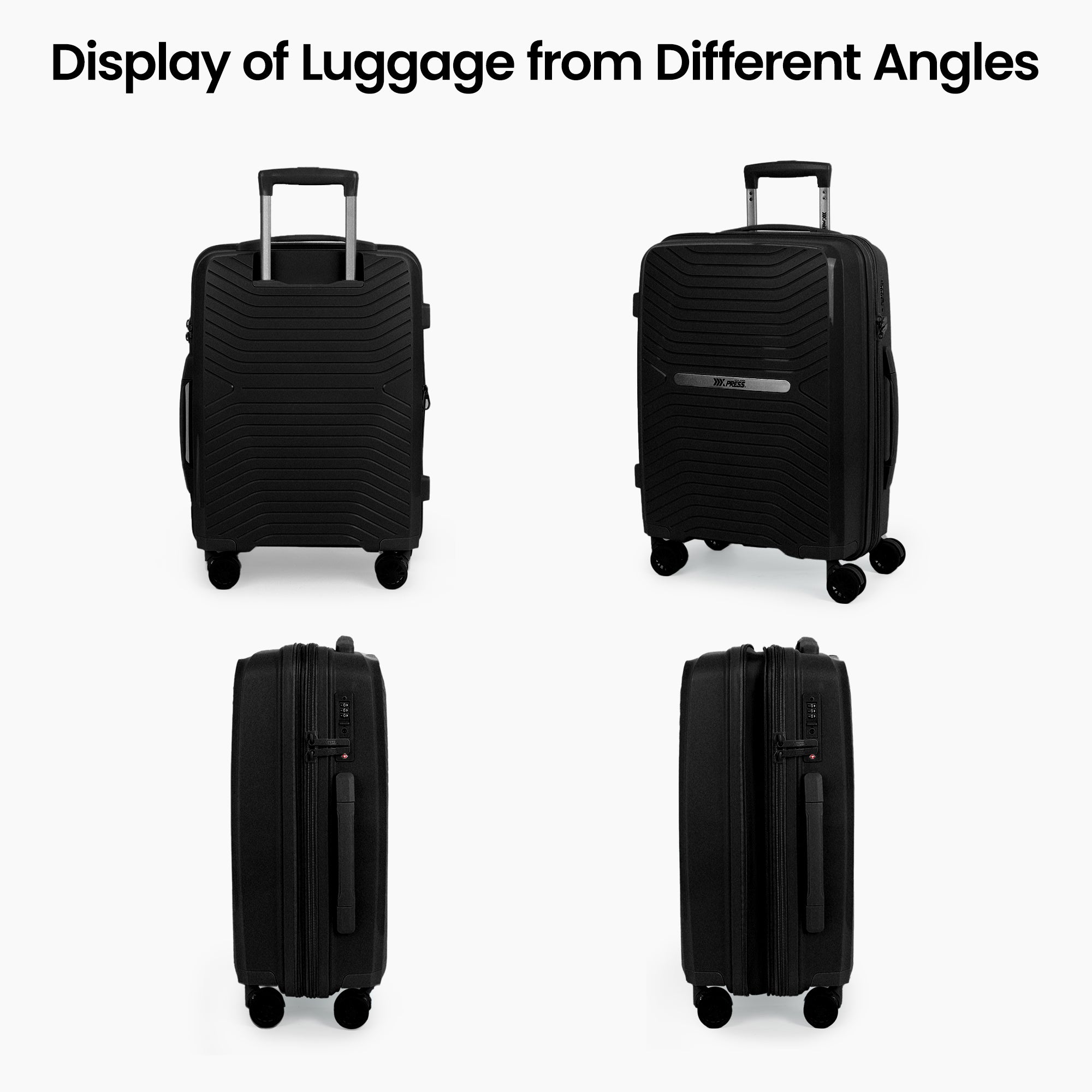 New York XPress 13804,3 Piece Luggage Set w/TSA LOCK,PC Hardside Suitcase Set w/Double Spinner Wheels,Expandable 20%,Luggage Sets,Lightweight Rolling Suitcase for Men/Women(20in/25in/29in)