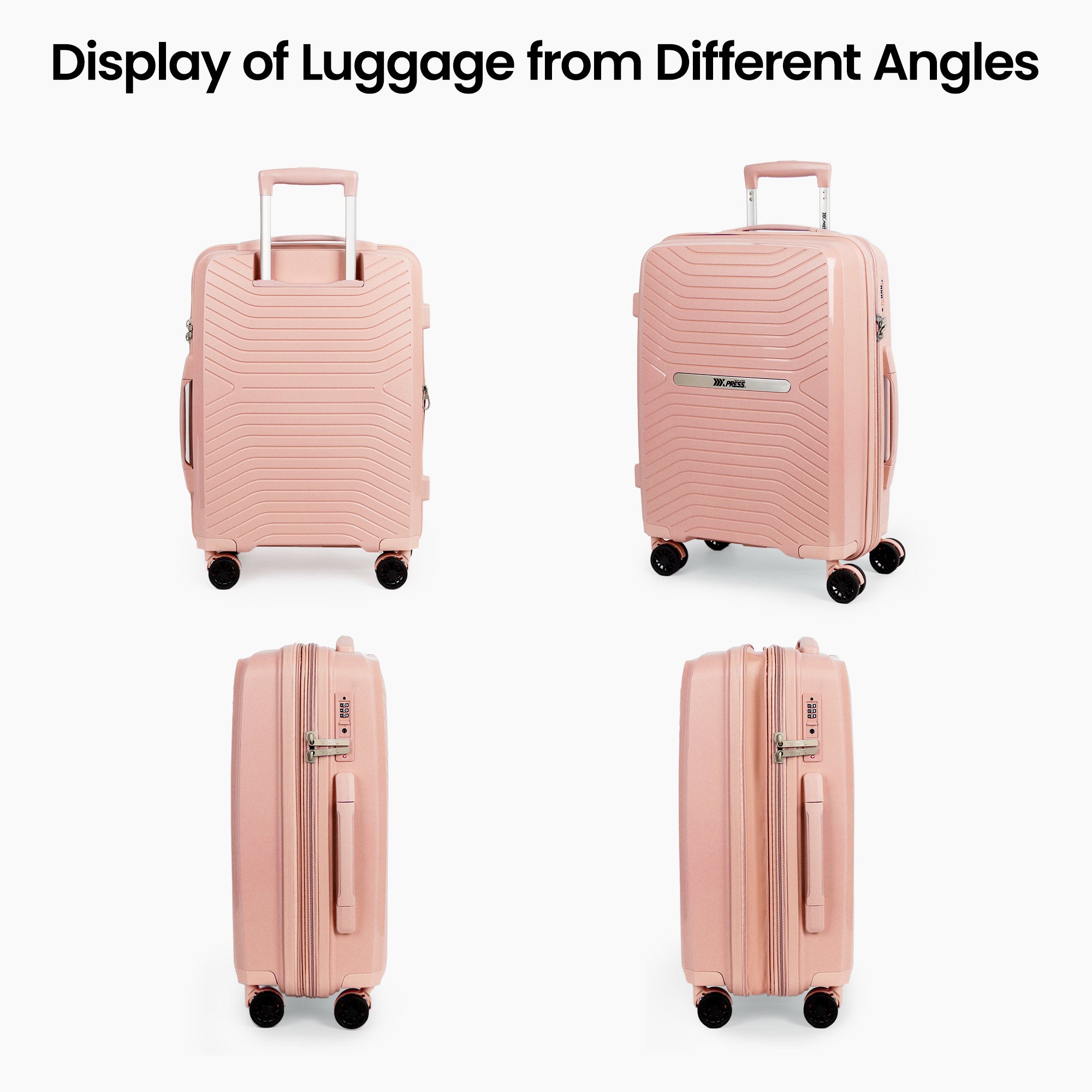 New York XPress 13804,3 Piece Luggage Set w/TSA LOCK,PC Hardside Suitcase Set w/Double Spinner Wheels,Expandable 20%,Luggage Sets,Lightweight Rolling Suitcase for Men/Women(20in/25in/29in)
