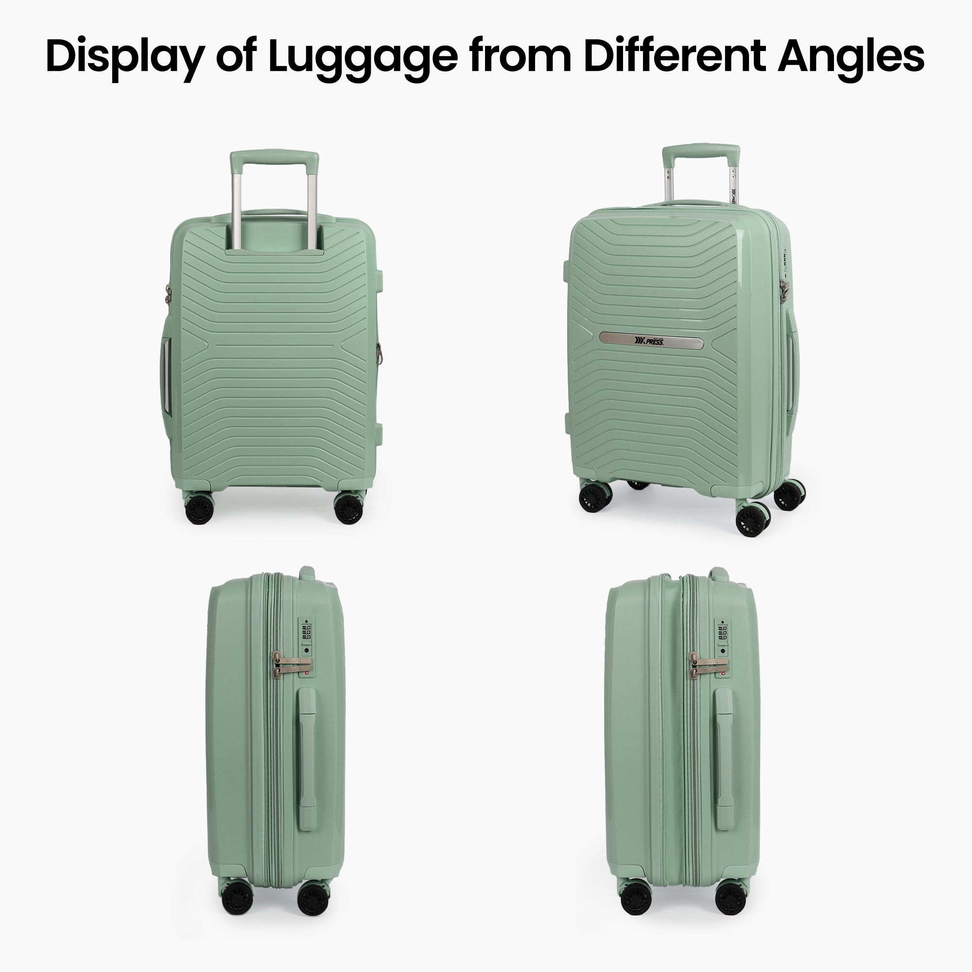 New York XPress 13804,3 Piece Luggage Set w/TSA LOCK,PC Hardside Suitcase Set w/Double Spinner Wheels,Expandable 20%,Luggage Sets,Lightweight Rolling Suitcase for Men/Women(20in/25in/29in)