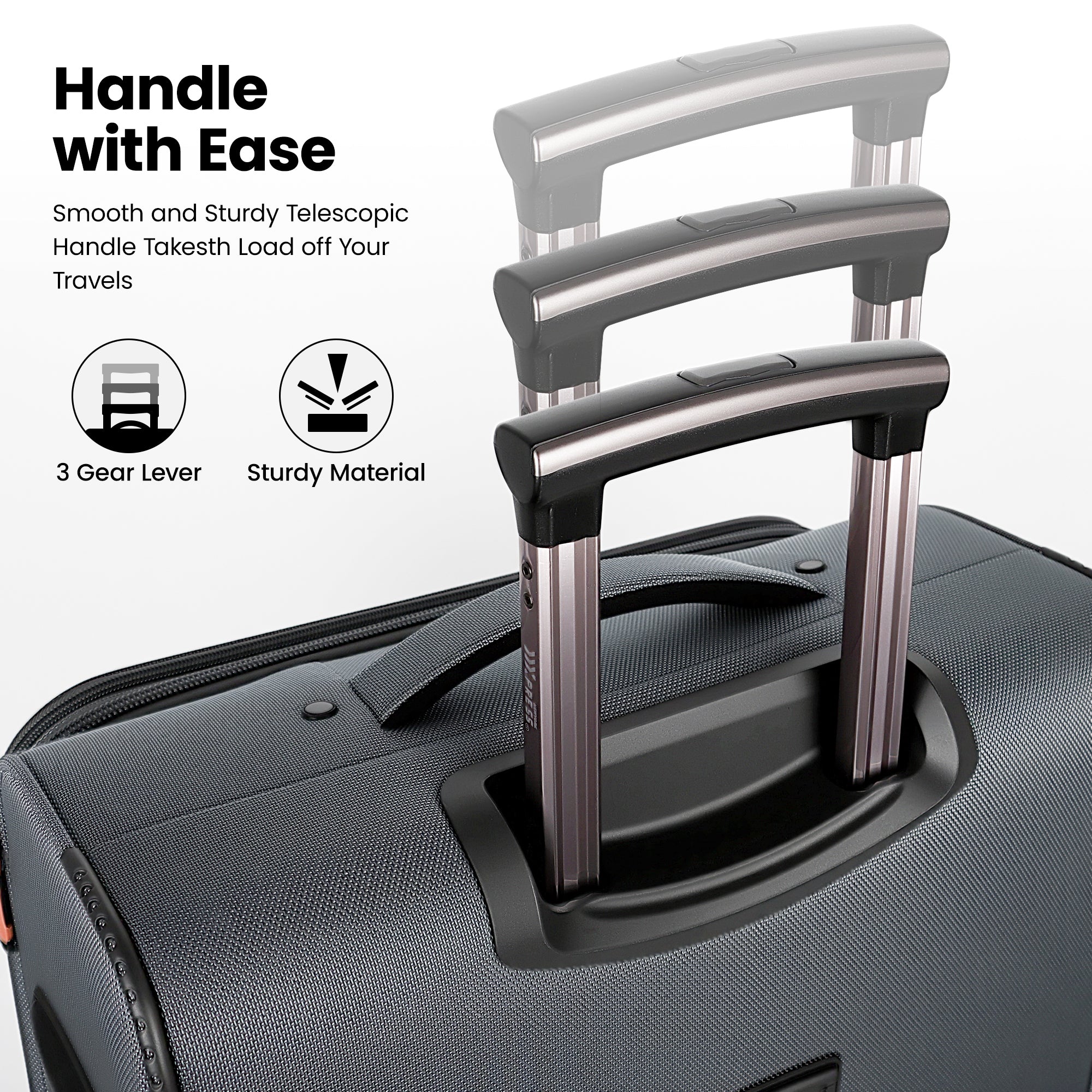 New York XPress XJ 1901,20in/26in/30in Softside Expandable Rolling Luggage w/TSA LOCK and Double Spinner Wheels,Lightweight Suitcases for Men Women