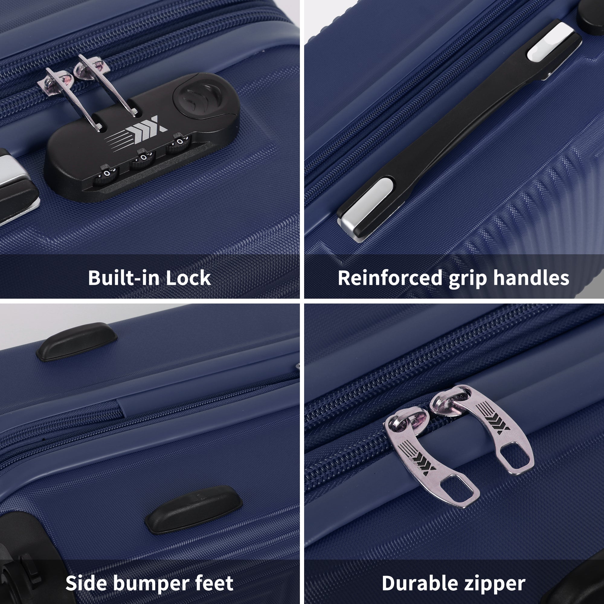 NEW YORK XPRESS WD-588-20" Hardside Carry-On Luggage for Airplane,Hardshell Suitcase with 8 Spinner Wheels