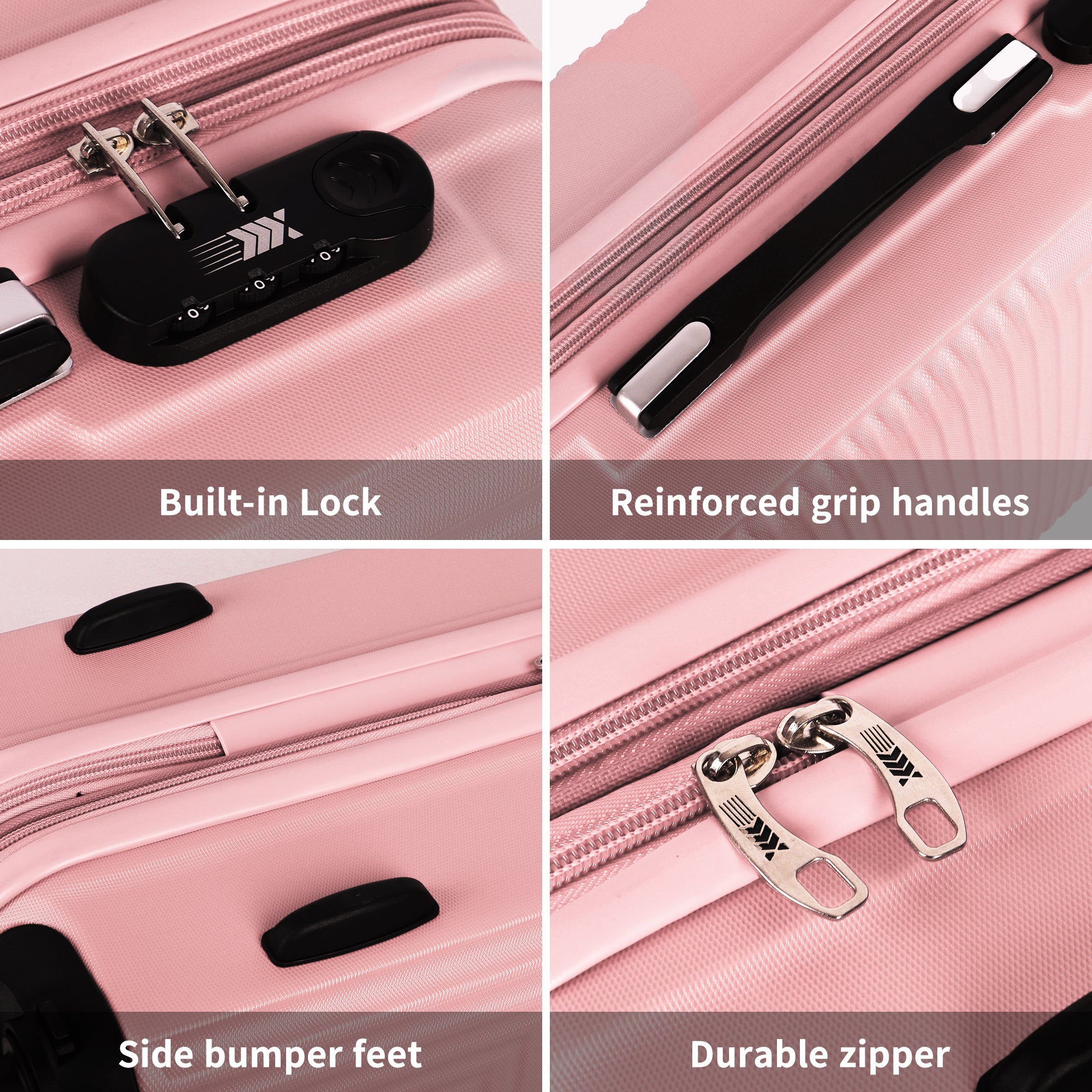 NEW YORK XPRESS WD-588-20" Hardside Carry-On Luggage for Airplane,Hardshell Suitcase with 8 Spinner Wheels