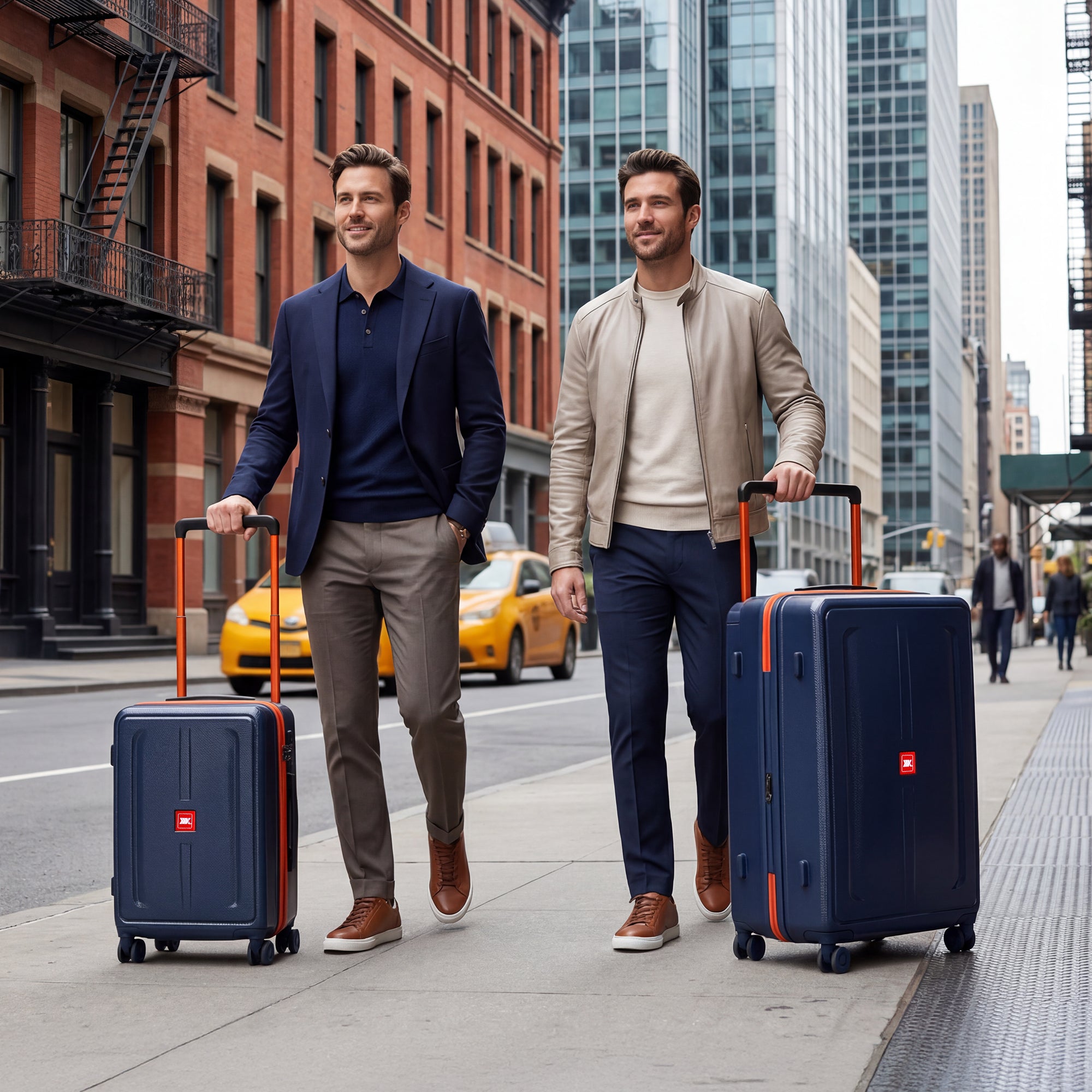New York XPress LP-13803,3-Piece PC Hardshell Luggage, Expandable 20%, Spinner Wheels, TSA Lock, Wide Handle(20in/26in30in)
