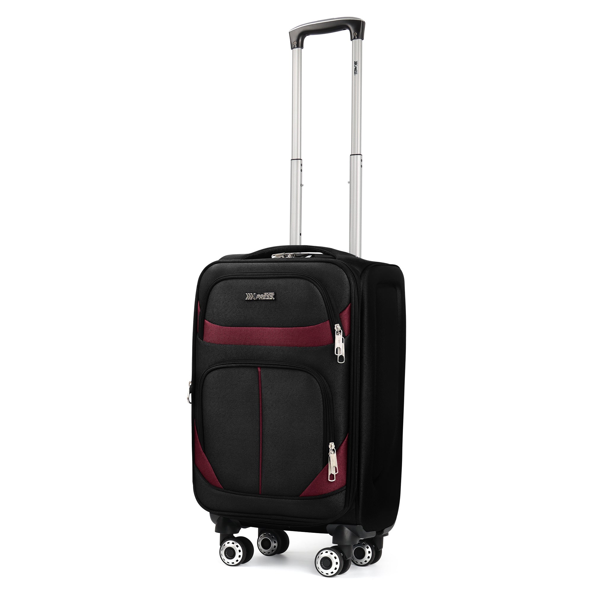 NEW YORK XPRESS Luggage WD-8815,Softside 20in/24in/28in/32in Suitcase,Expandable Luggage,w/Spinner Wheels w/LOCK