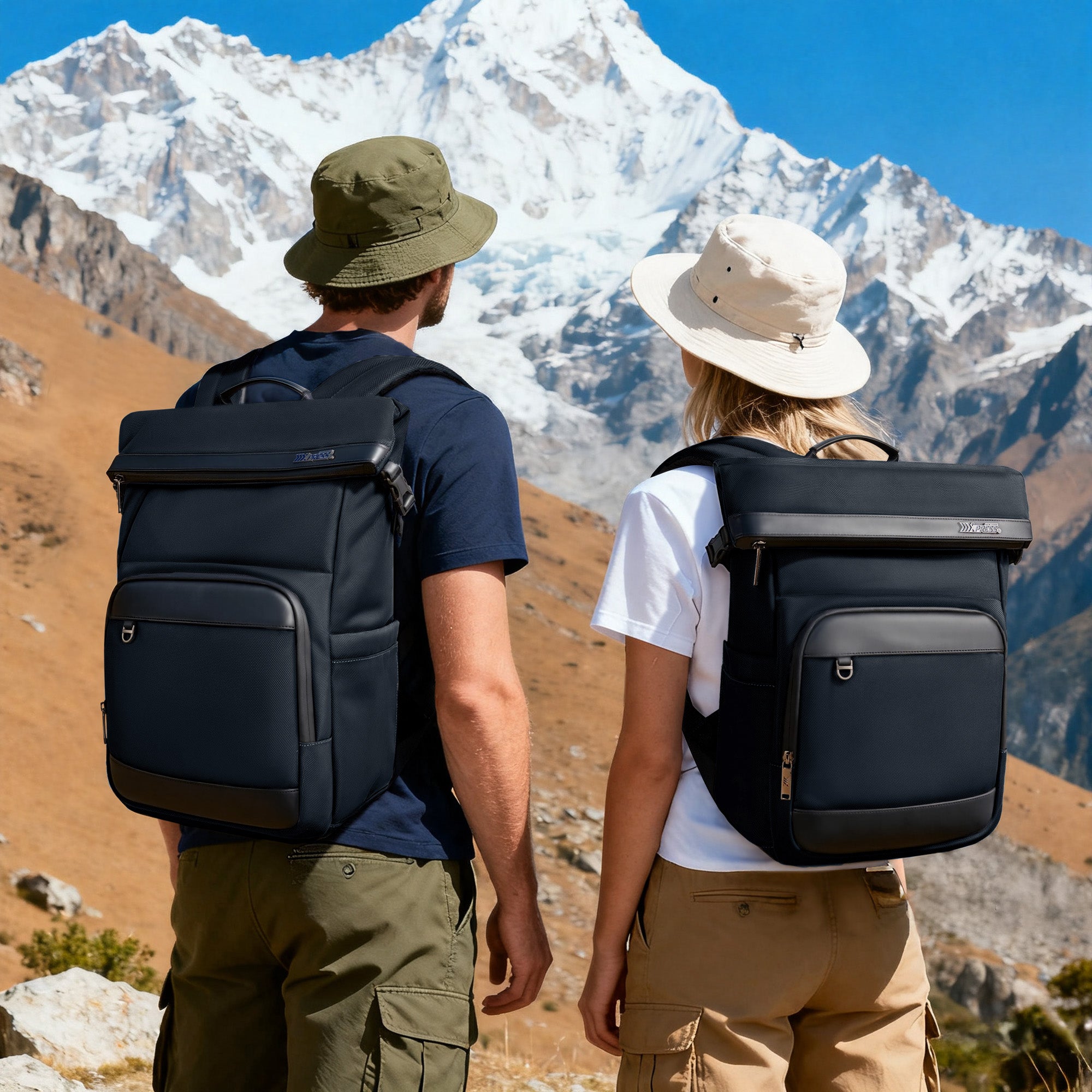 New York XPress B00684 Backpack 20'' Large Capacity Travel Laptop Backpack for 17 inch Laptop,Waterproof Backpack 27L