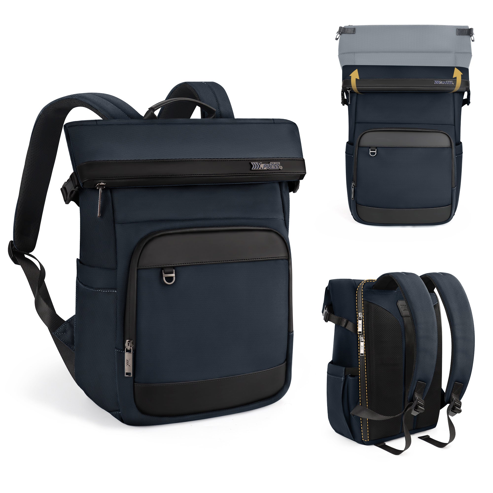 New York XPress B00684 Backpack 20'' Large Capacity Travel Laptop Backpack for 17 inch Laptop,Waterproof Backpack 27L