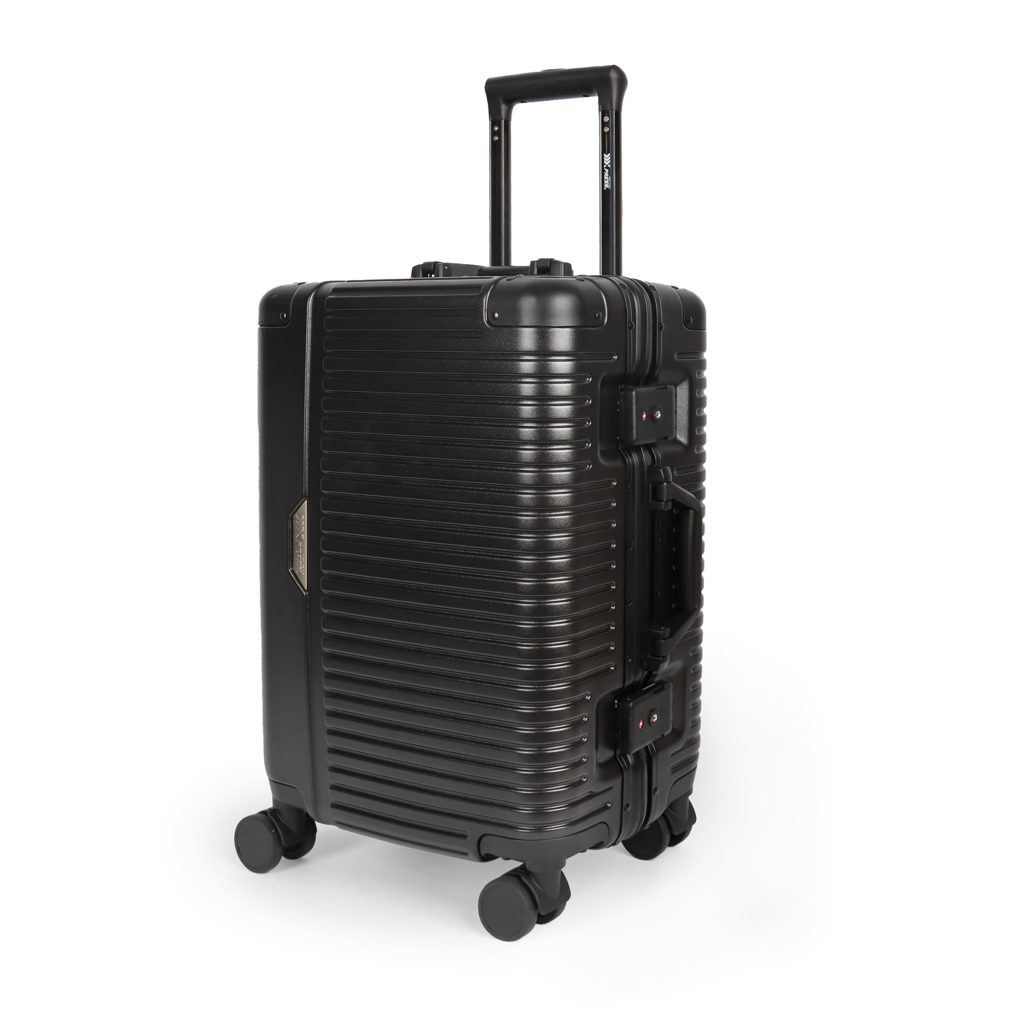 Luggage AL1377,Carry On Luggage 20 inch,Aluminum Alloy Zipperless Suitcase with Spinner Wheels