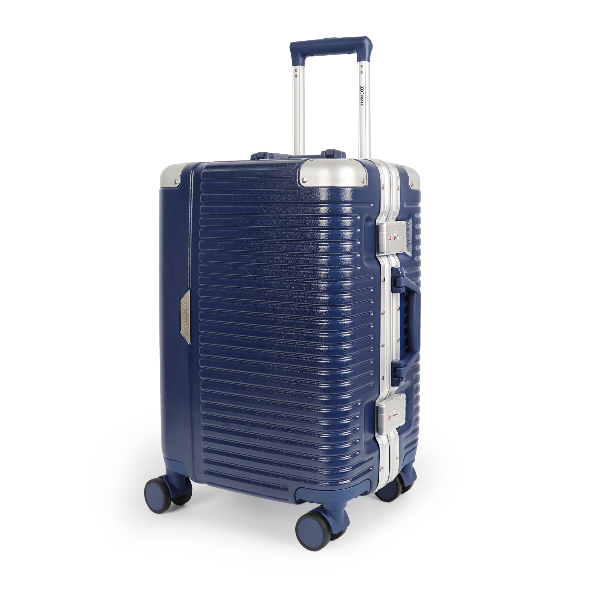 Luggage AL1377,Carry On Luggage 20 inch,Aluminum Alloy Zipperless Suitcase with Spinner Wheels