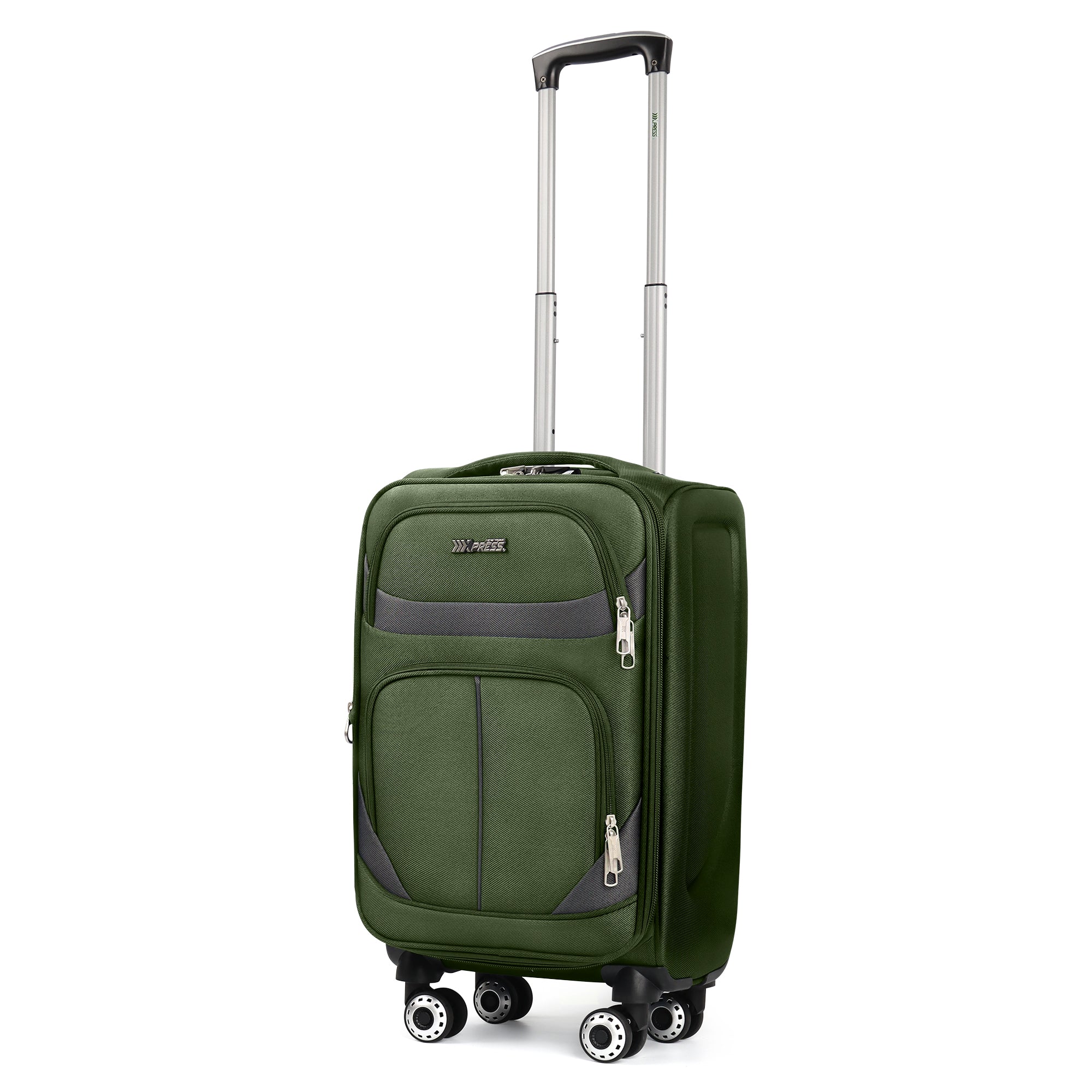 NEW YORK XPRESS Luggage WD-8815,Softside 20in/24in/28in/32in Suitcase,Expandable Luggage,w/Spinner Wheels w/LOCK