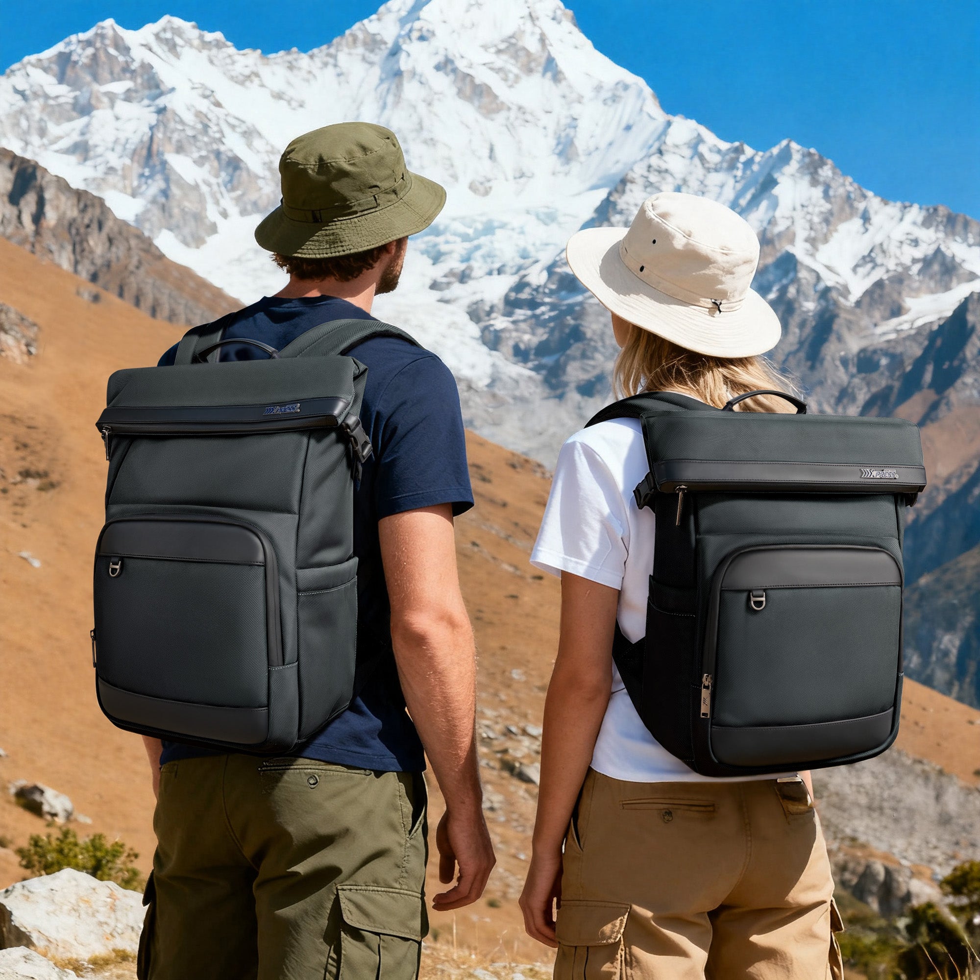 New York XPress B00684 Backpack 20'' Large Capacity Travel Laptop Backpack for 17 inch Laptop,Waterproof Backpack 27L